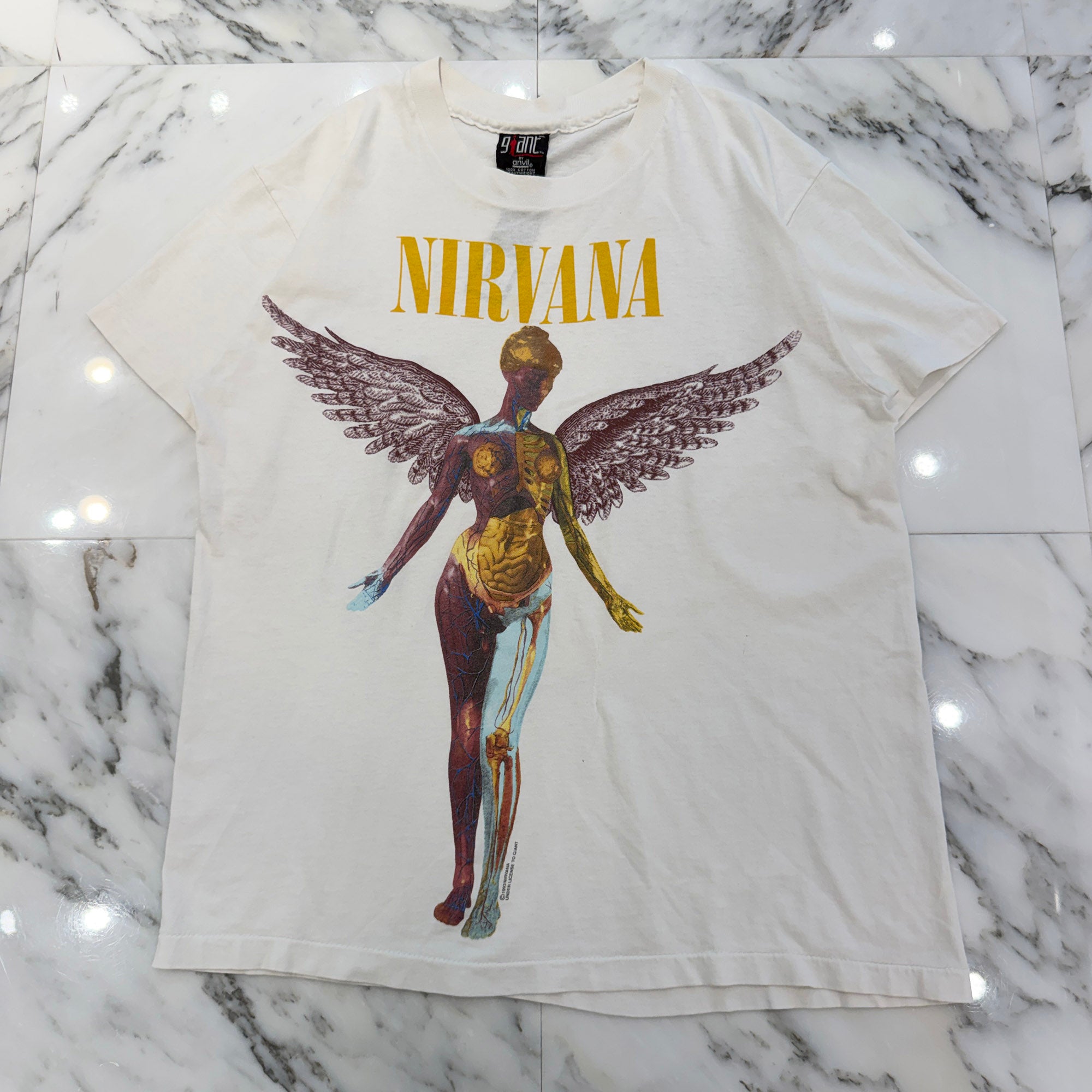 Vintage 90's NIRVANA "IN UTERO" 1993 Giant S/S Tee Size XL ヴィンテージ 90's ニルヴァーナ "インユーテロ" 1993 ジャイアント社製 Tシャツ サイズXL