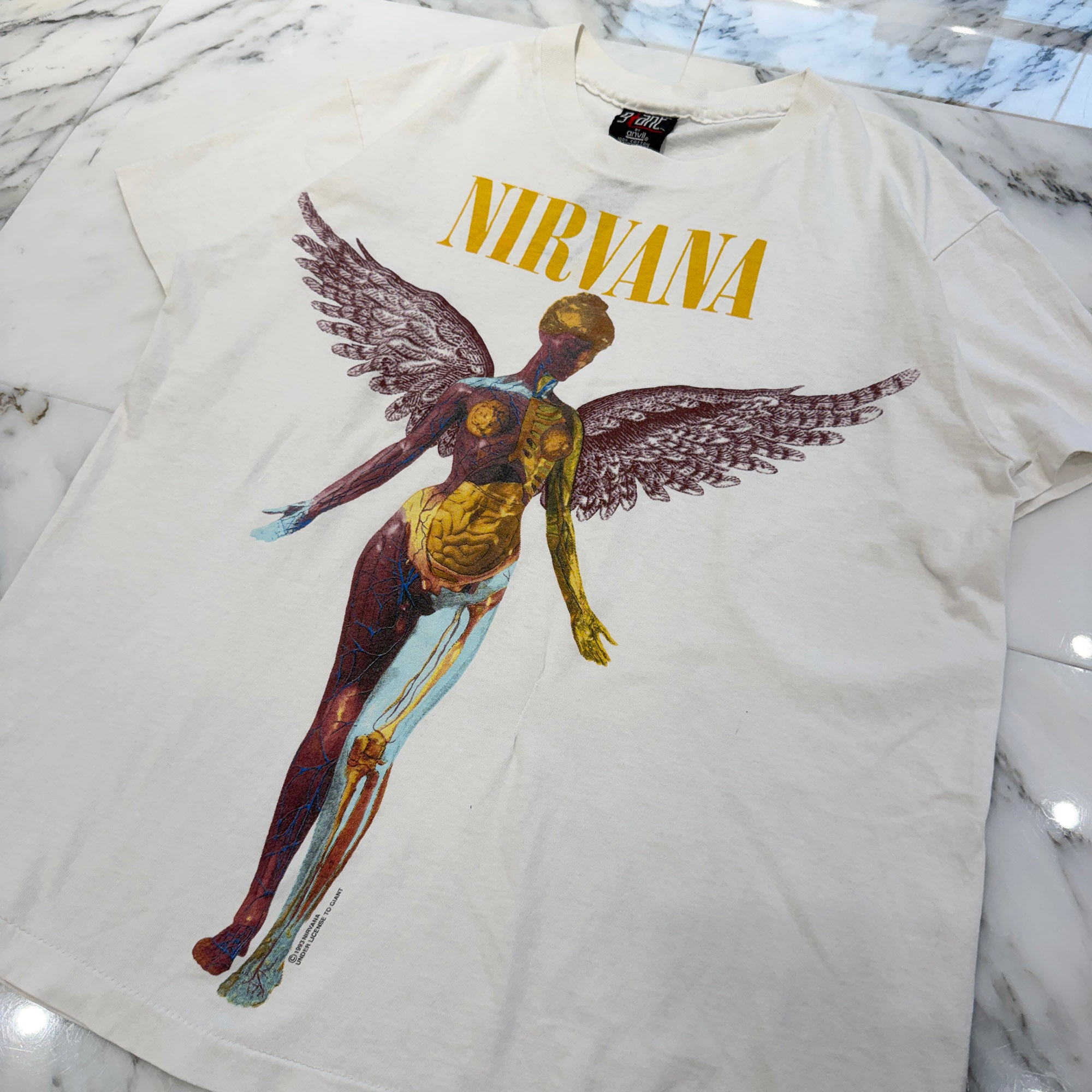 Vintage 90's NIRVANA "IN UTERO" 1993 Giant S/S Tee Size XL ヴィンテージ 90's ニルヴァーナ "インユーテロ" 1993 ジャイアント社製 Tシャツ サイズXL