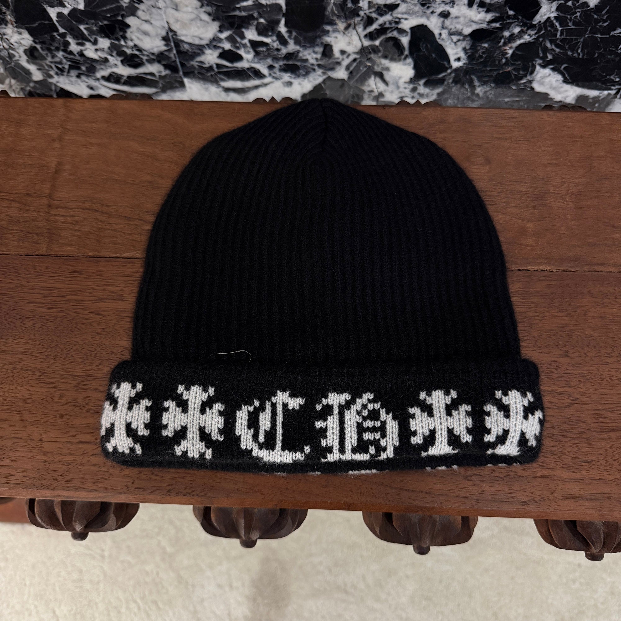 CHROME HEARTS BIG DADDY Cashmere Knit Beanie Size ONE SIZE (25cm) クロムハーツ ビッグダディ カシミヤ ニット ビーニー サイズONE SIZE (25cm)