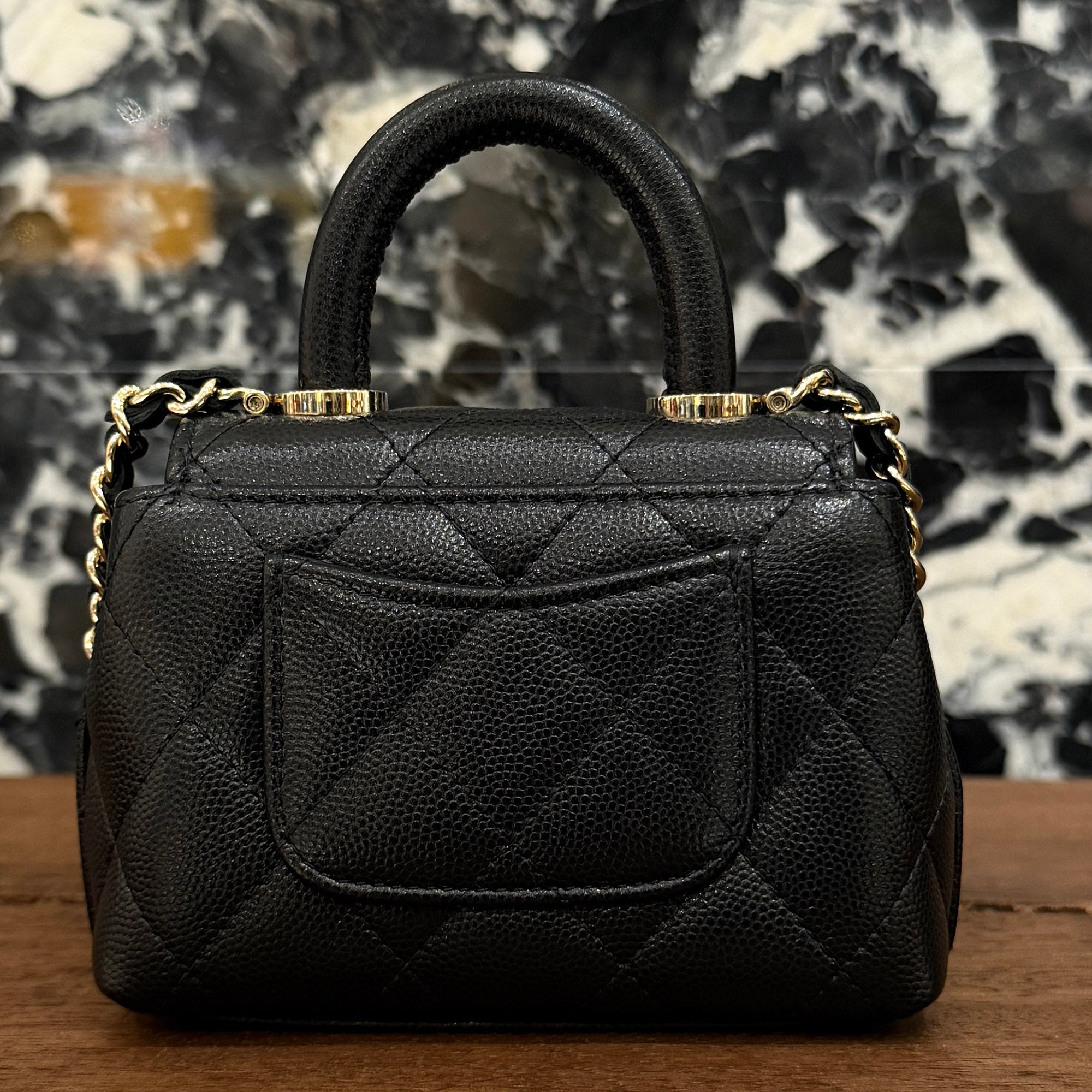 CHANEL COCO Handle Micro Leather Shoulder Bag シャネル ココハンドル マイクロ レザーショルダーバッグ