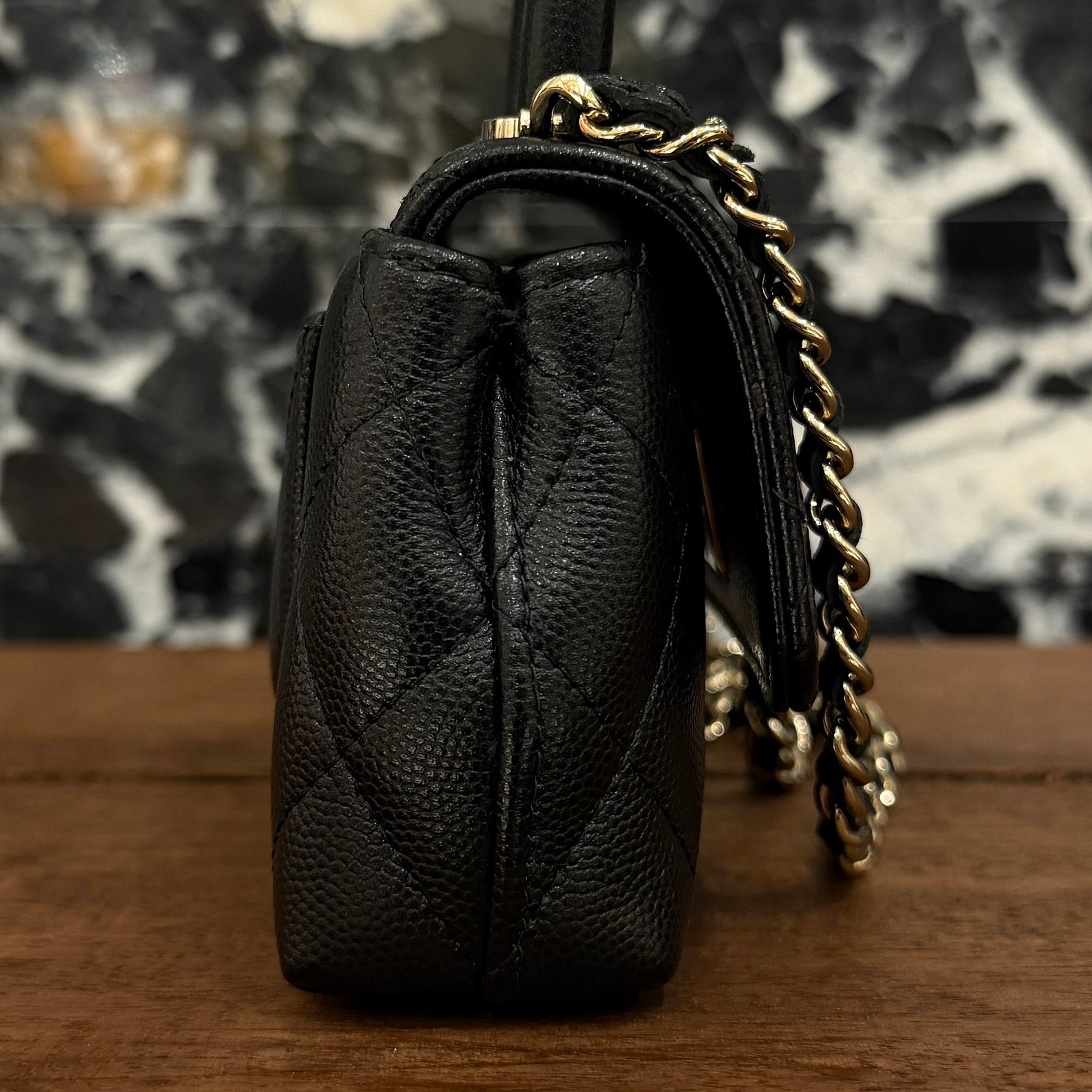 CHANEL COCO Handle Micro Leather Shoulder Bag シャネル ココハンドル マイクロ レザーショルダーバッグ