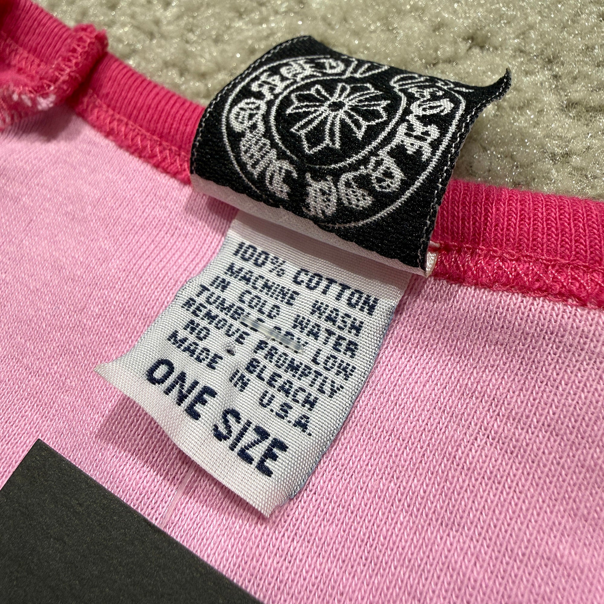 CHROME HEARTS Hairy Cross Glitter Print Raglan Tee Size ONE SIZE クロムハーツ ヘイリークロス グリッタープリント ラグランTシャツ サイズONE SIZE