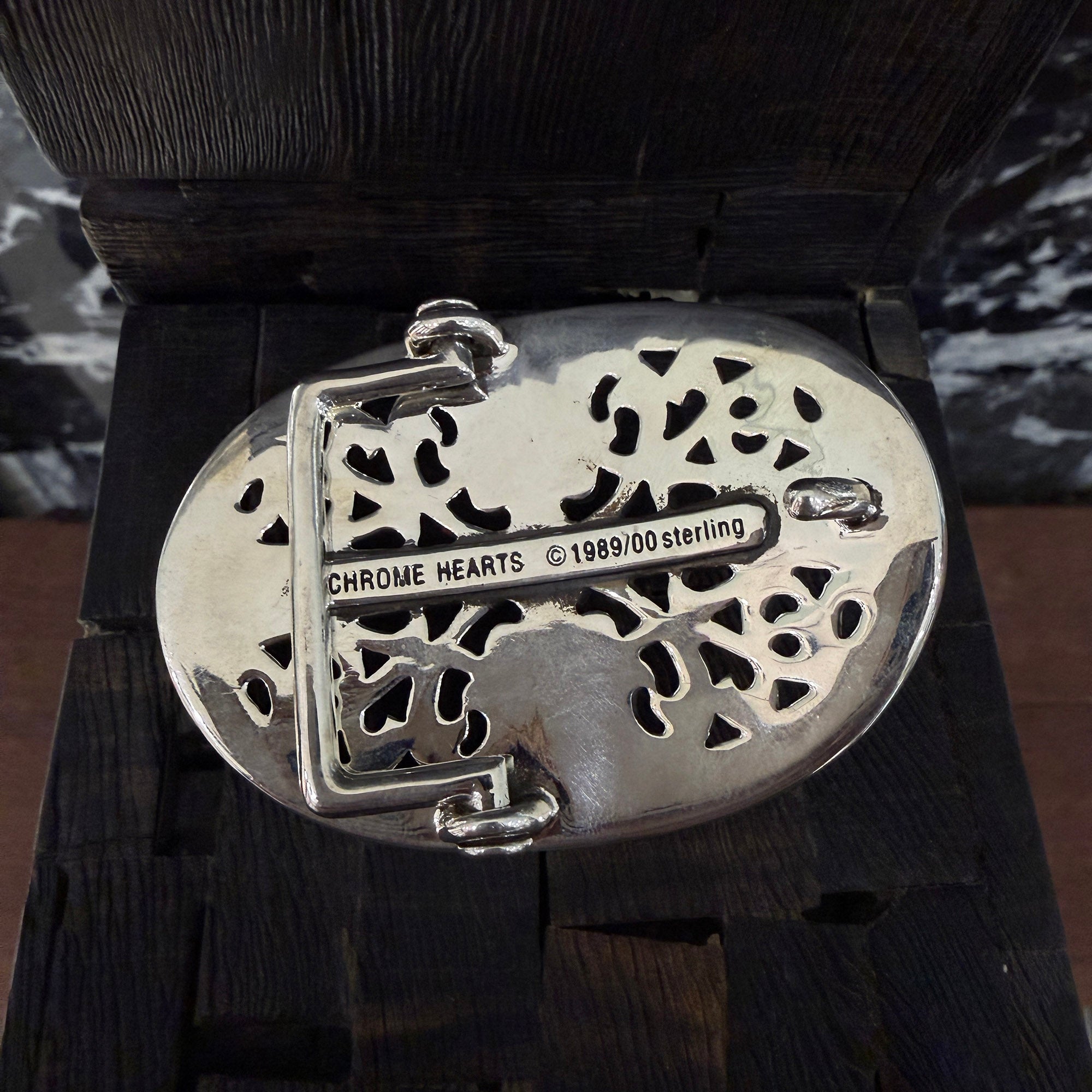 CHROME HEARTS Classic Oval Cross Buckle クロムハーツ クラシック オーバルクロス バックル