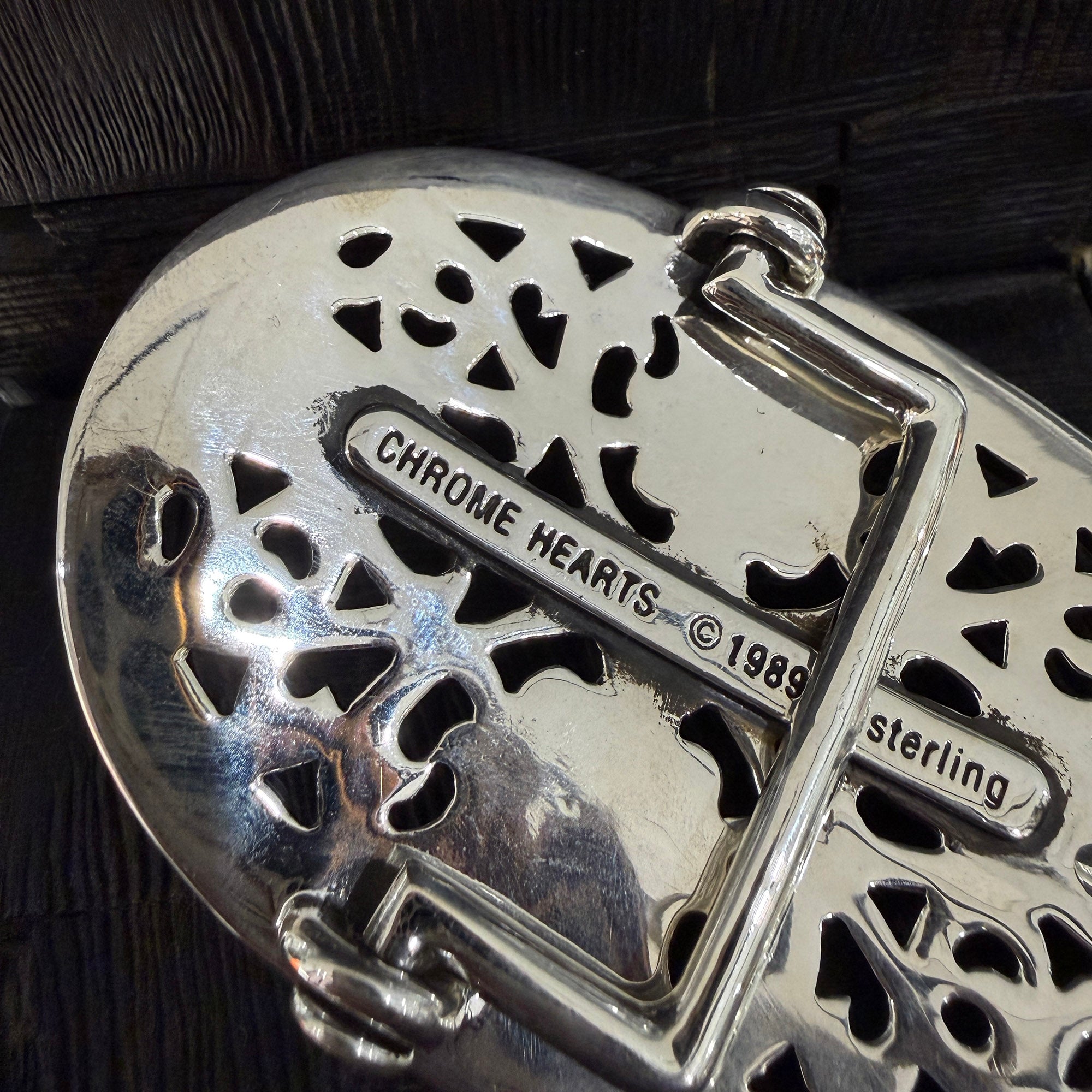 CHROME HEARTS Classic Oval Cross Buckle クロムハーツ クラシック オーバルクロス バックル