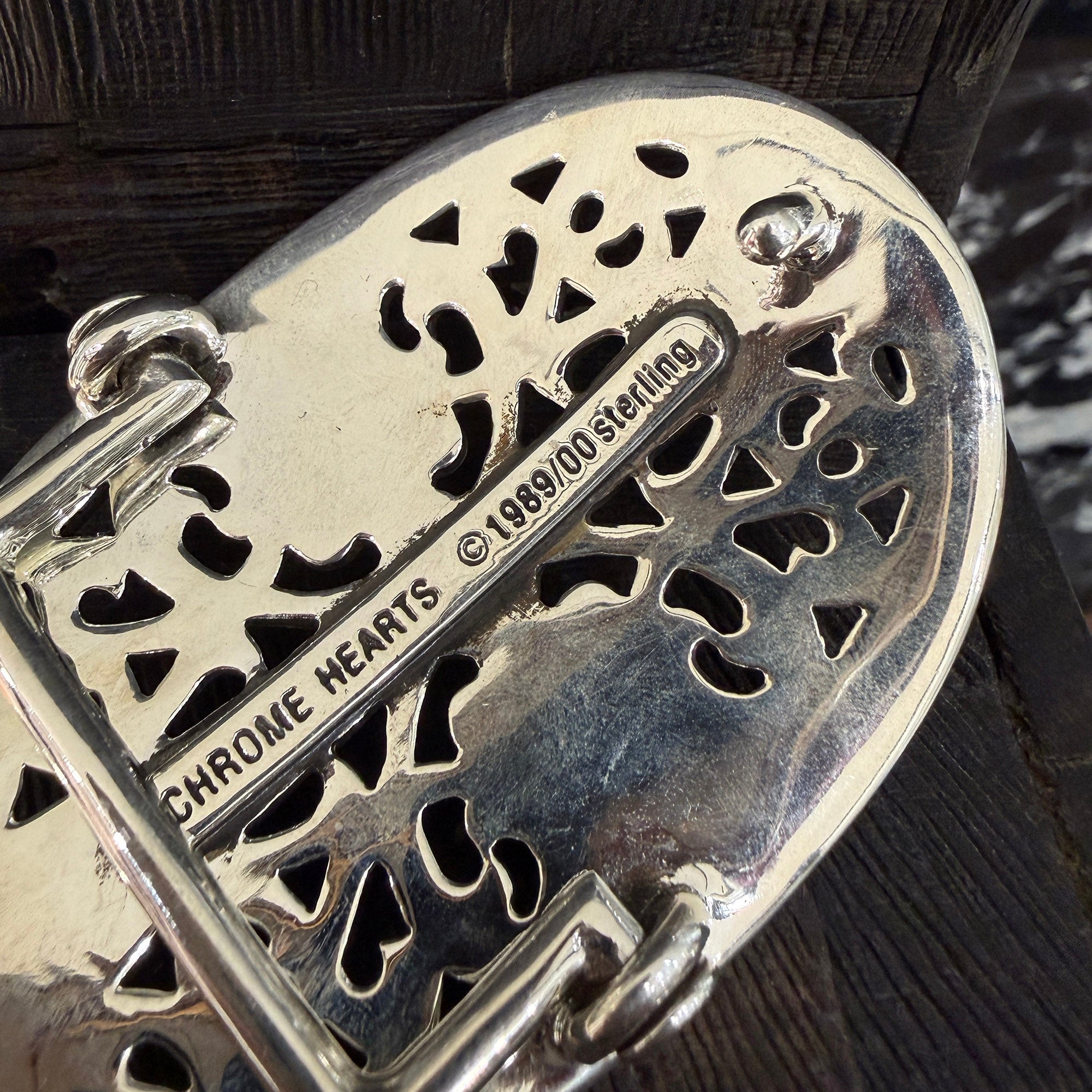 CHROME HEARTS Classic Oval Cross Buckle クロムハーツ クラシック オーバルクロス バックル