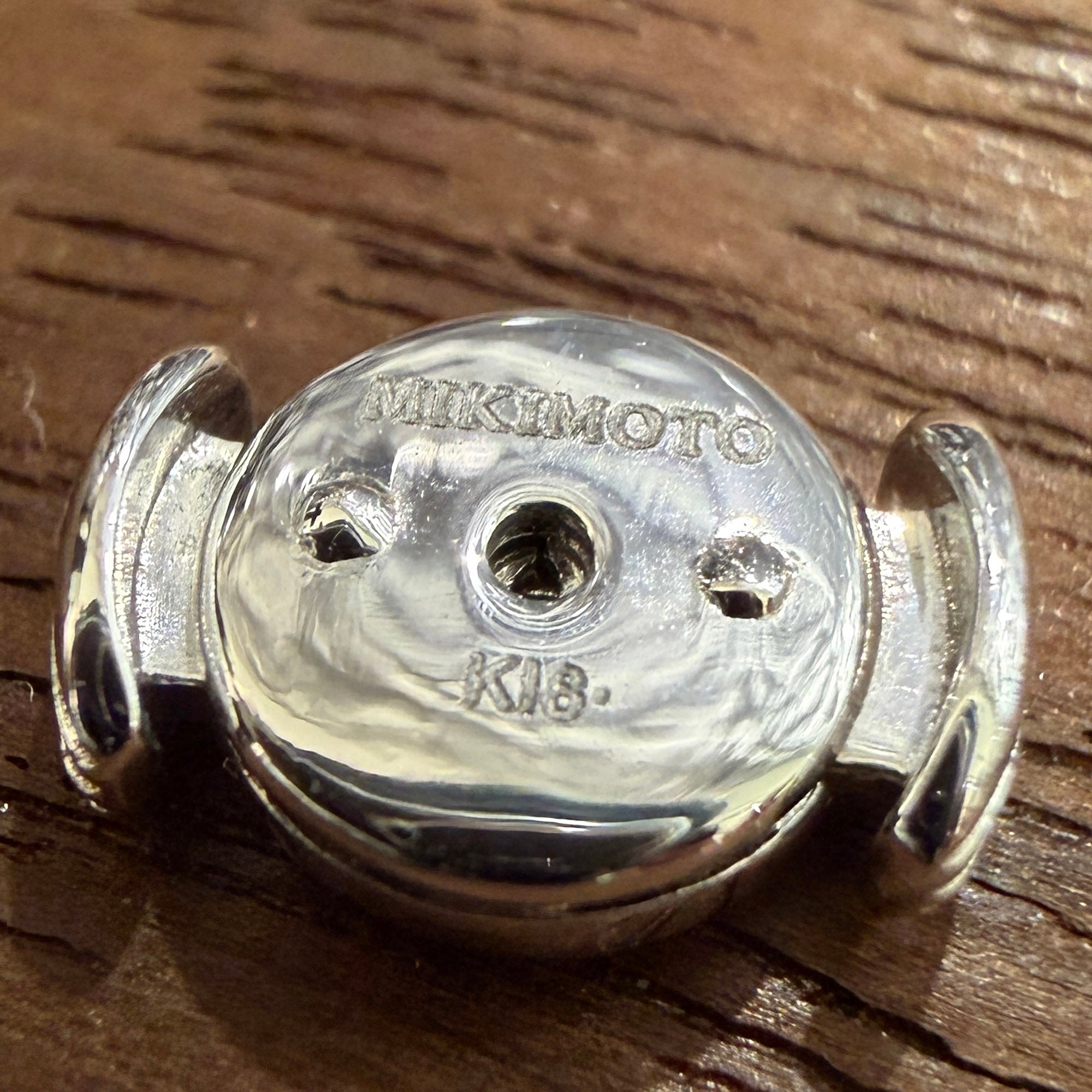 CHROME HEARTS × MIKIMOTO K18 WG White Pearl CH Plus Stud Earrings クロムハーツ × ミキモト K18 WG ホワイトパール CH プラス スタッドピアス