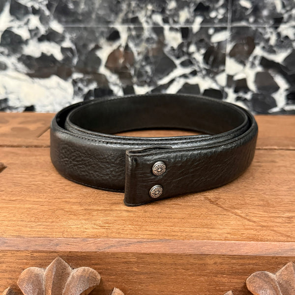 CHROME HEARTS 1.5 STRAP Horseshoe Rivet Leather Belt Size 36 クロムハーツ 1.5ストラップ ホースシューリベット レザーベルト サイズ36