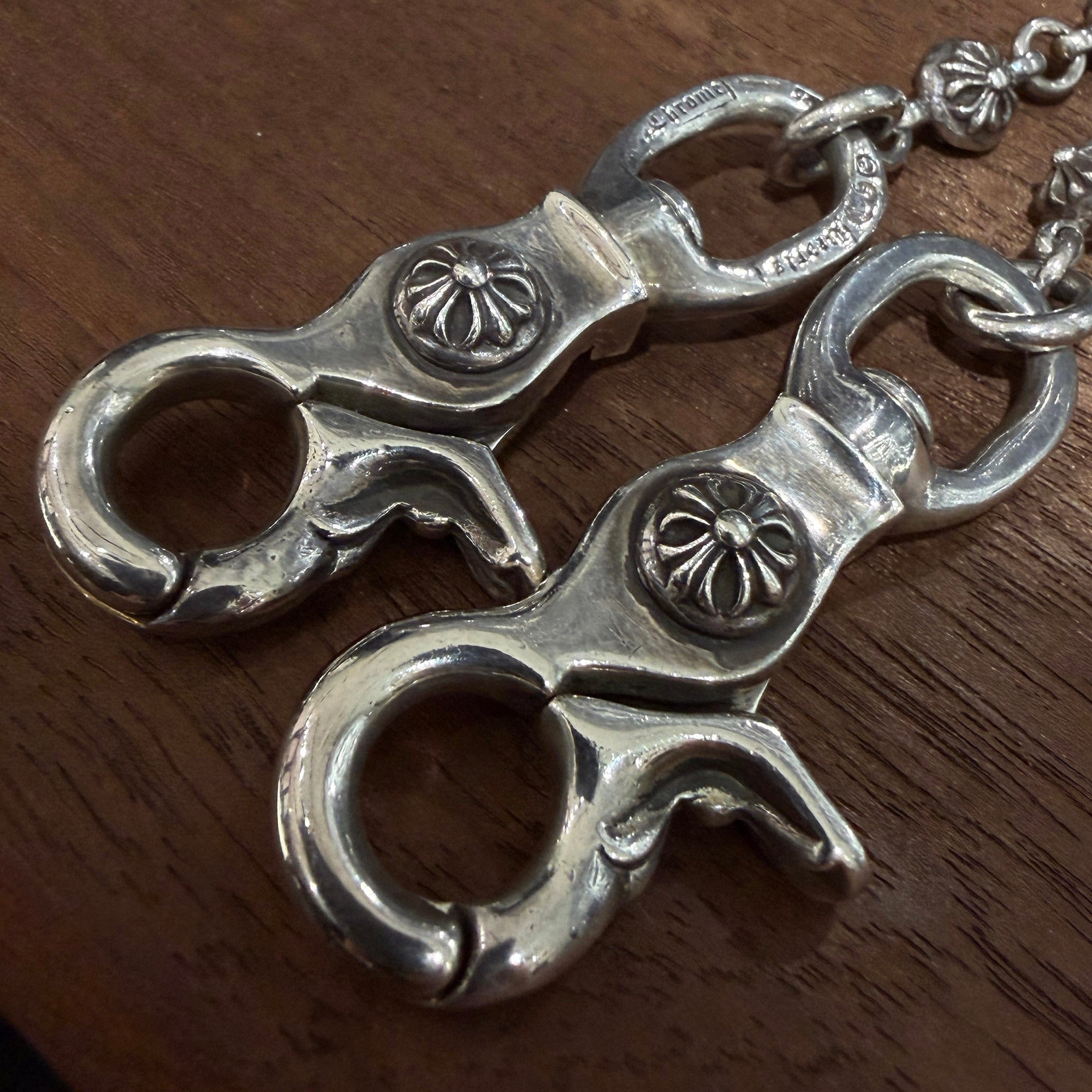 CHROME HEARTS 2CLIP Cross Ball Wallet Chain クロムハーツ 2クリップ クロスボール ウォレットチェーン