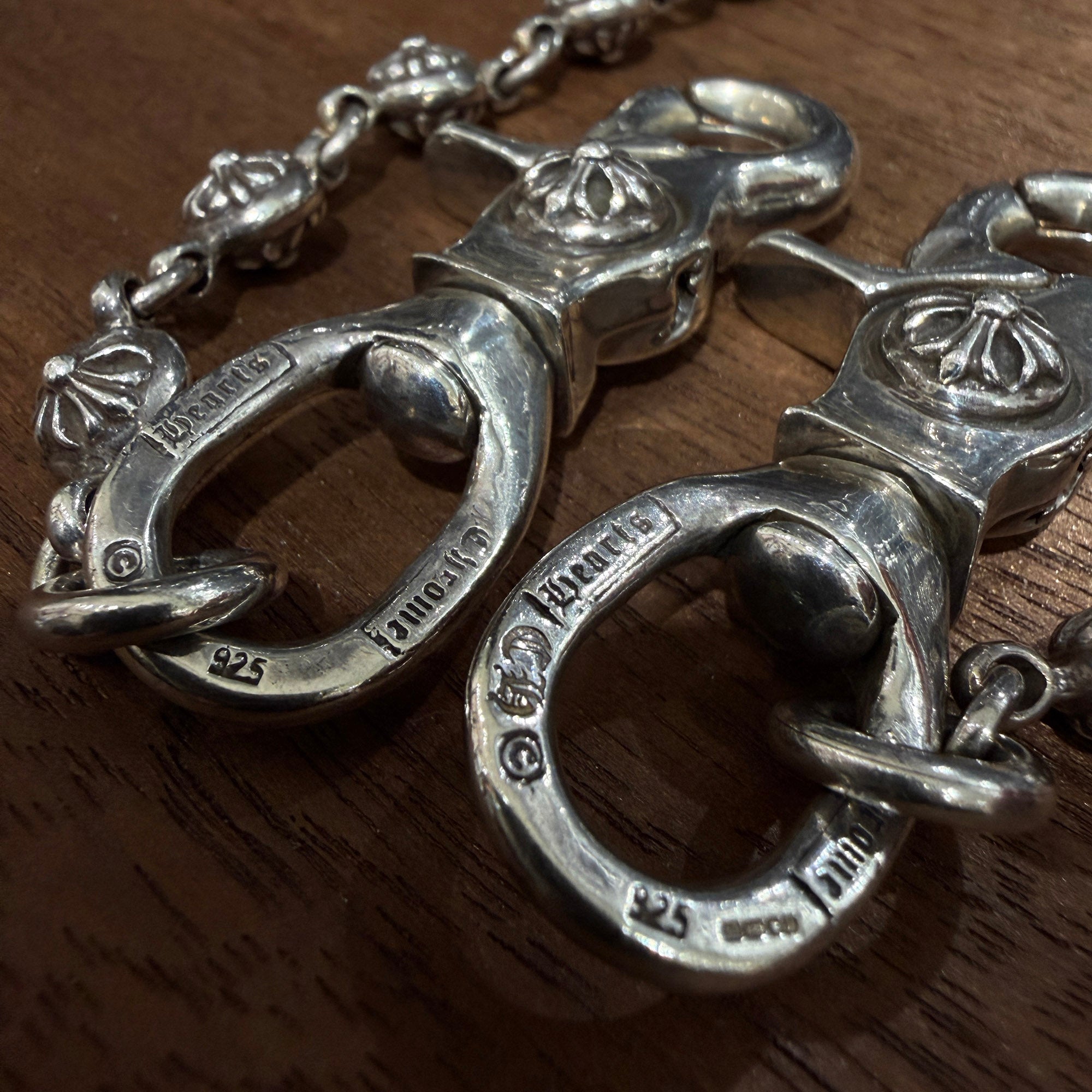 CHROME HEARTS 2CLIP Cross Ball Wallet Chain クロムハーツ 2クリップ クロスボール ウォレットチェーン