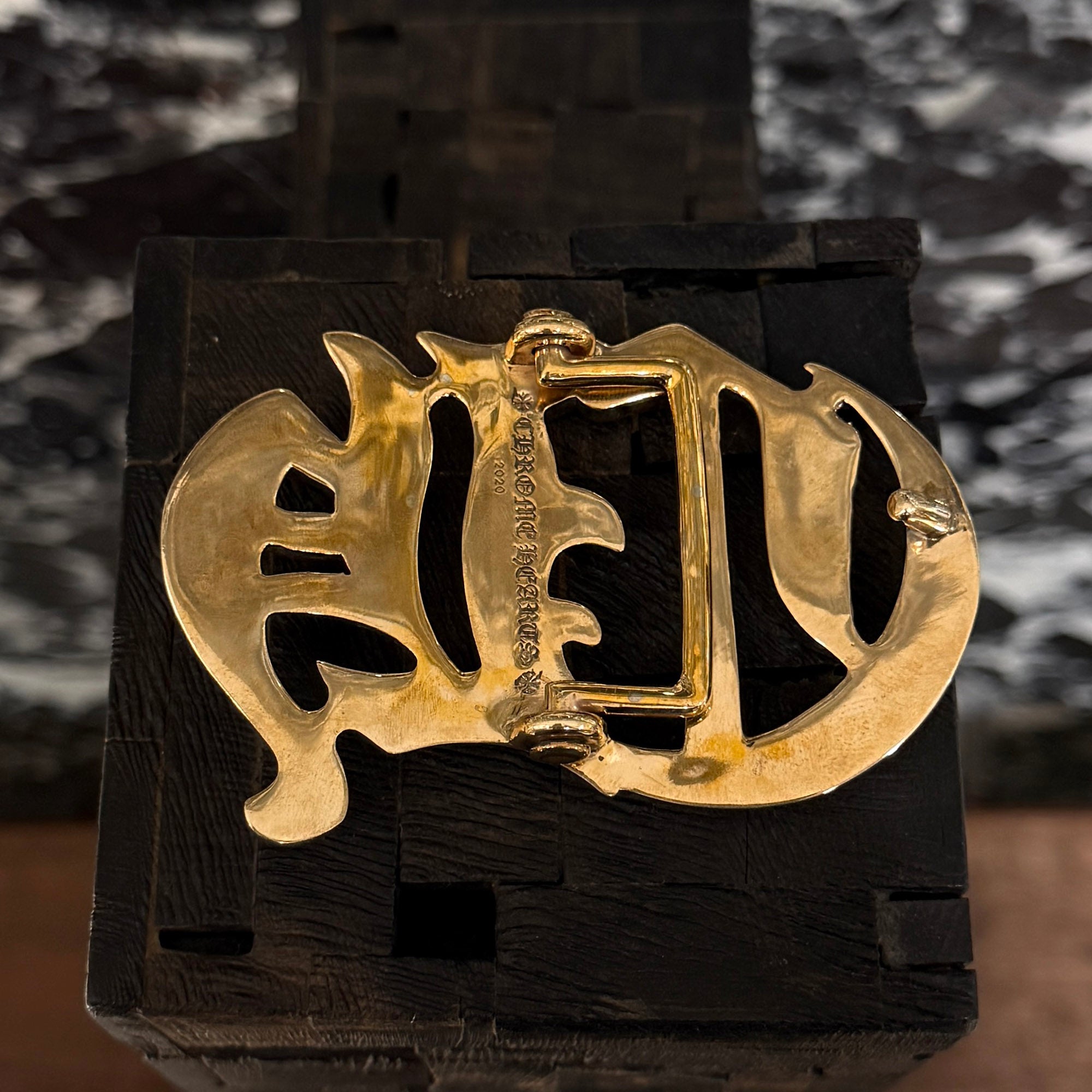 CHROME HEARTS CH Logo Bronze Buckle クロムハーツ CHロゴ ブロンズ バックル