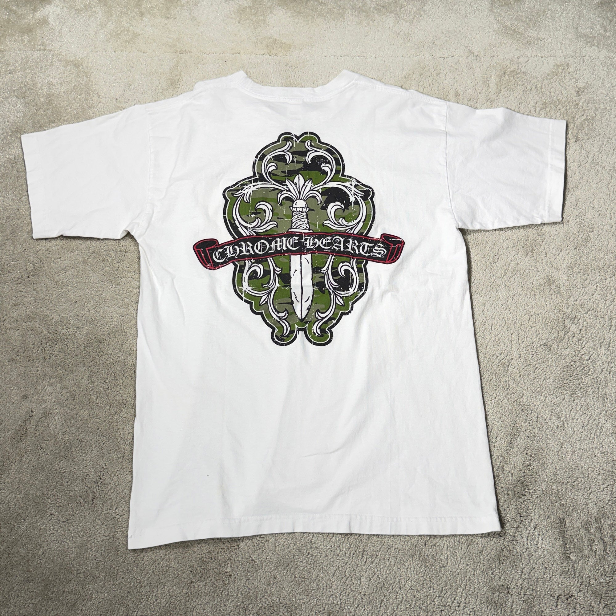 CHROME HEARTS Camouflage Vine Dagger Tee Size L クロムハーツ カモフラージュ ヴァインダガー Tシャツ サイズL