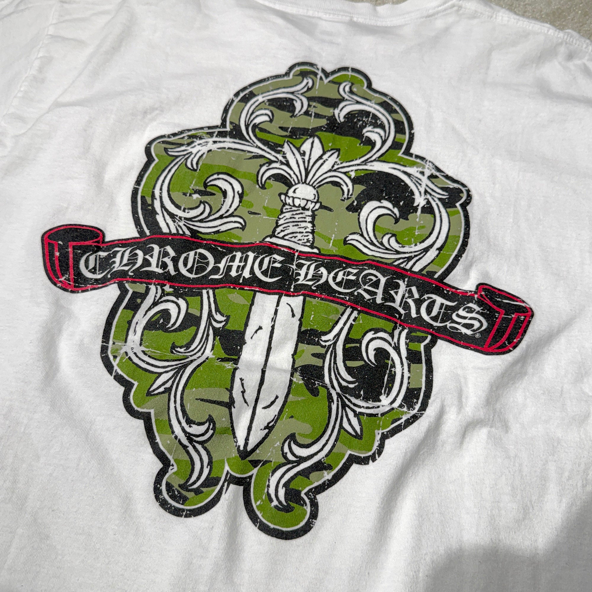 CHROME HEARTS Camouflage Vine Dagger Tee Size L クロムハーツ カモフラージュ ヴァインダガー Tシャツ サイズL