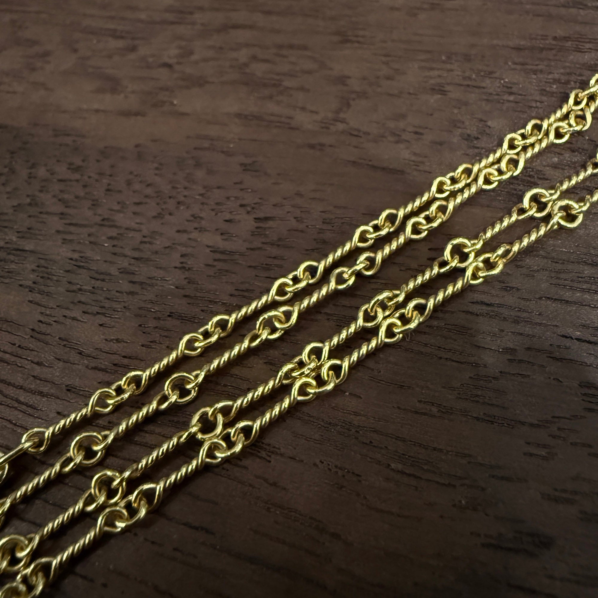 CHROME HEARTS 22K Twist Chain Necklace Size 18 Inch クロムハーツ 22K ツイストチェーン ネックレス サイズ 18インチ