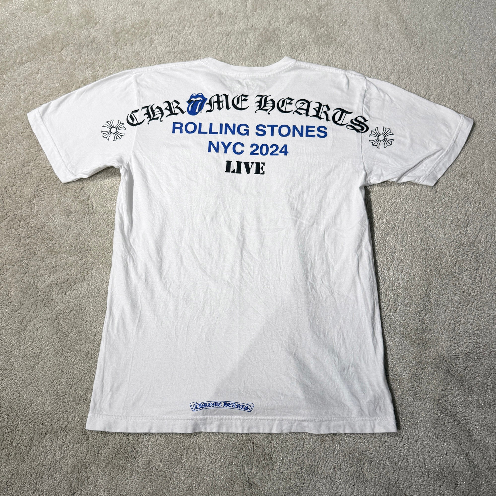 CHROME HEARTS × The Rolling Stones Las Vegas Limited Lip And Tongue Arch Logo Tee Size M クロムハーツ × ローリングストーンズ ラスベガス限定 リップアンドタン アーチロゴ Tシャツ サイズM