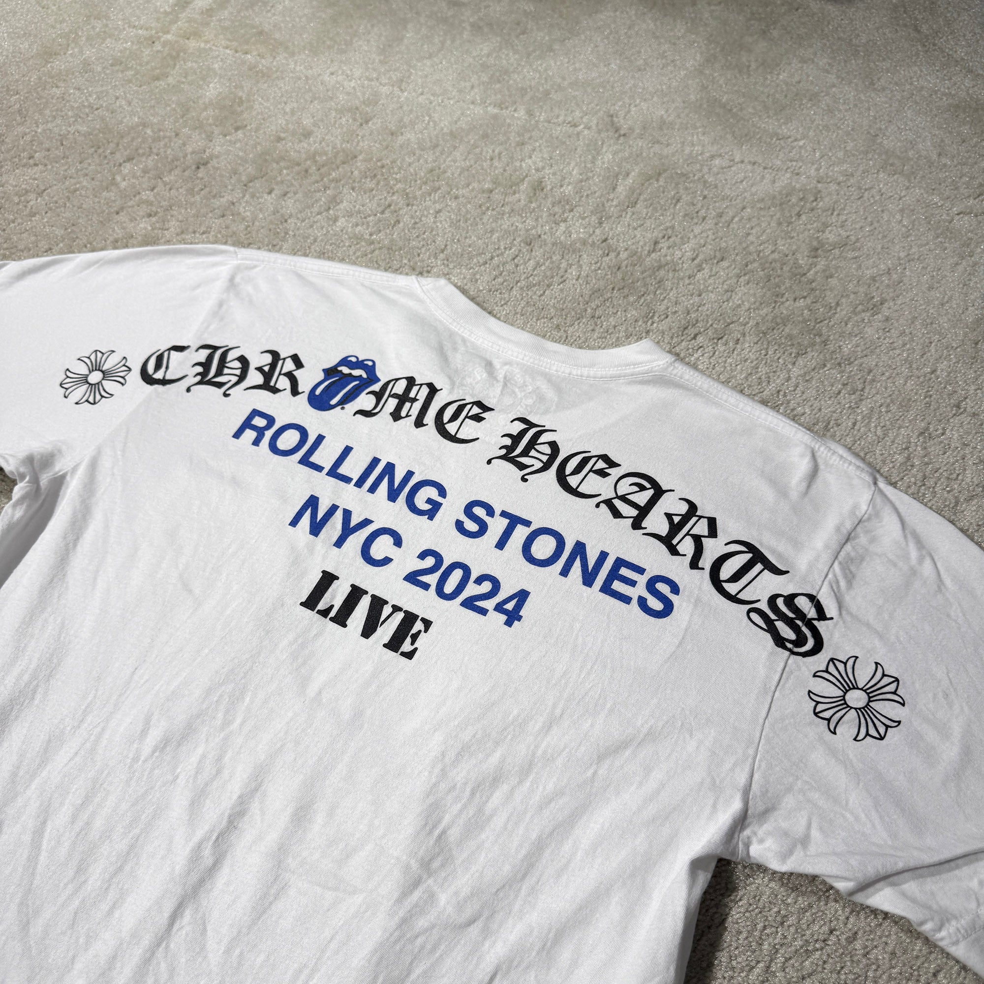 CHROME HEARTS × The Rolling Stones Las Vegas Limited Lip And Tongue Arch Logo Tee Size M クロムハーツ × ローリングストーンズ ラスベガス限定 リップアンドタン アーチロゴ Tシャツ サイズM