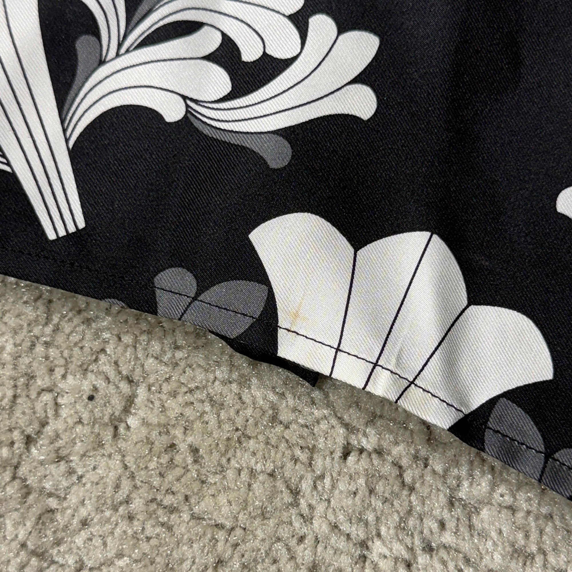 CHROME HEARTS Y NOT Floral Plus Cross Short Sleeve Silk Shirt Size L クロムハーツ ワイノット フロラールプラスクロス ショートスリーブ シルクシャツ サイズL