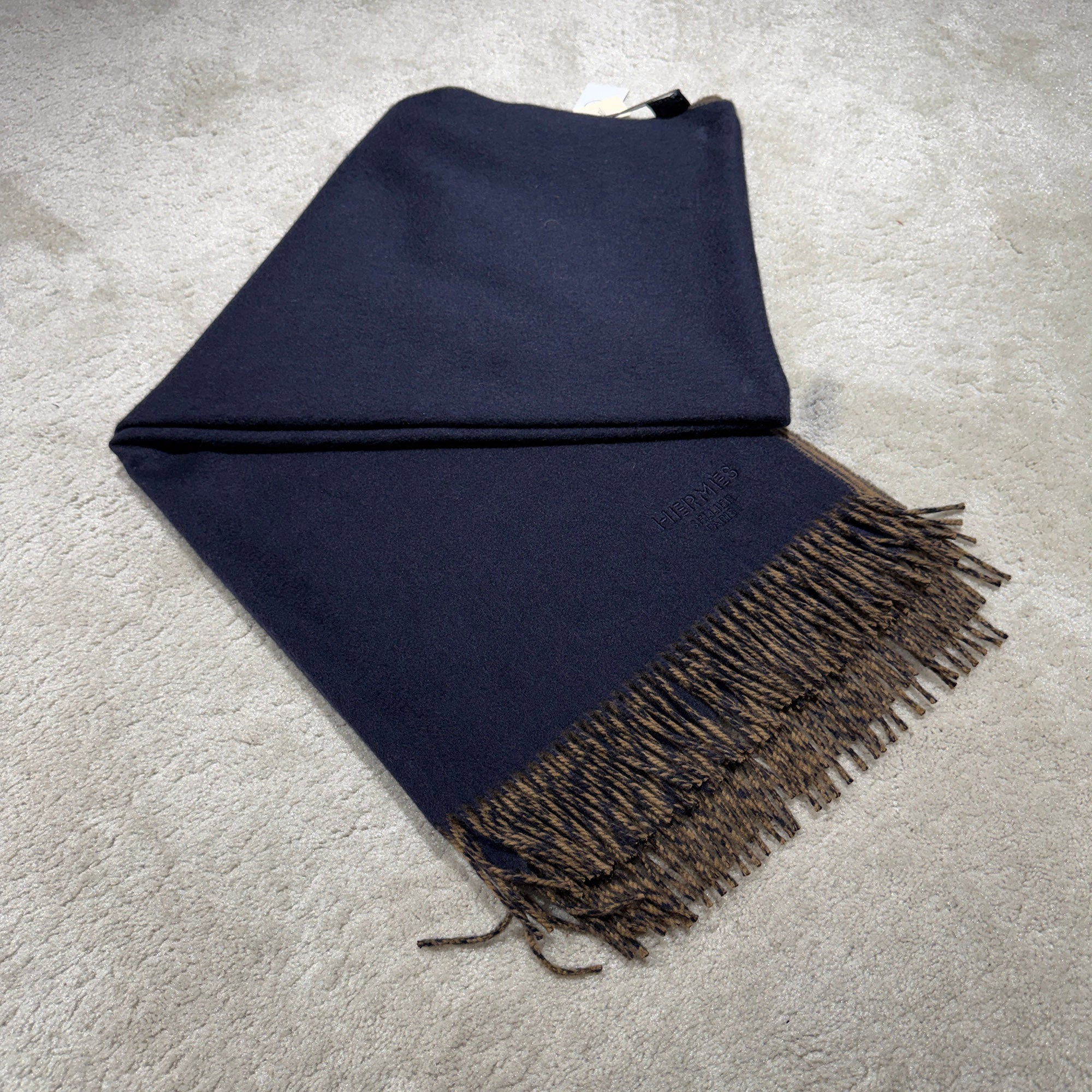 HERMES Recto Verso Cashmere Scarf エルメス レクトヴェルソ カシミヤスカーフ