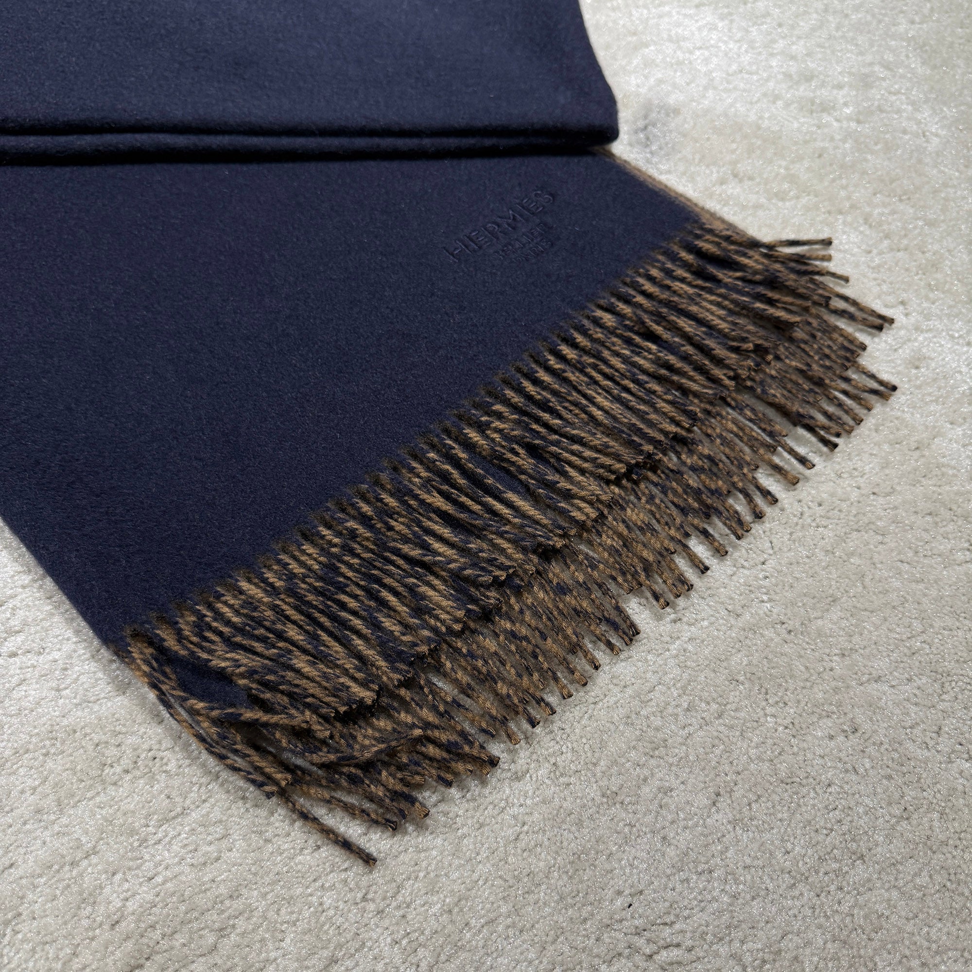 HERMES Recto Verso Cashmere Scarf エルメス レクトヴェルソ カシミヤスカーフ