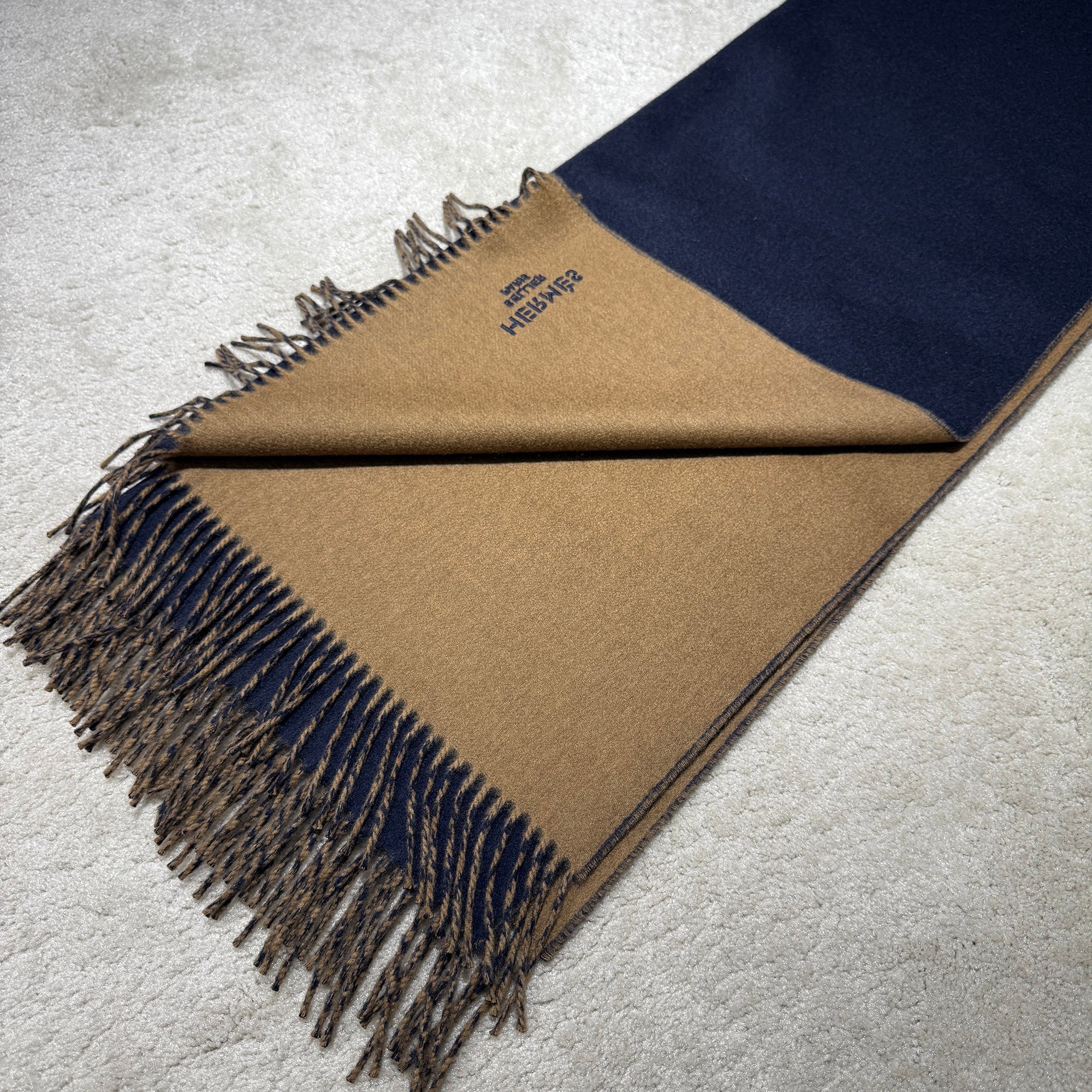 HERMES Recto Verso Cashmere Scarf エルメス レクトヴェルソ カシミヤスカーフ