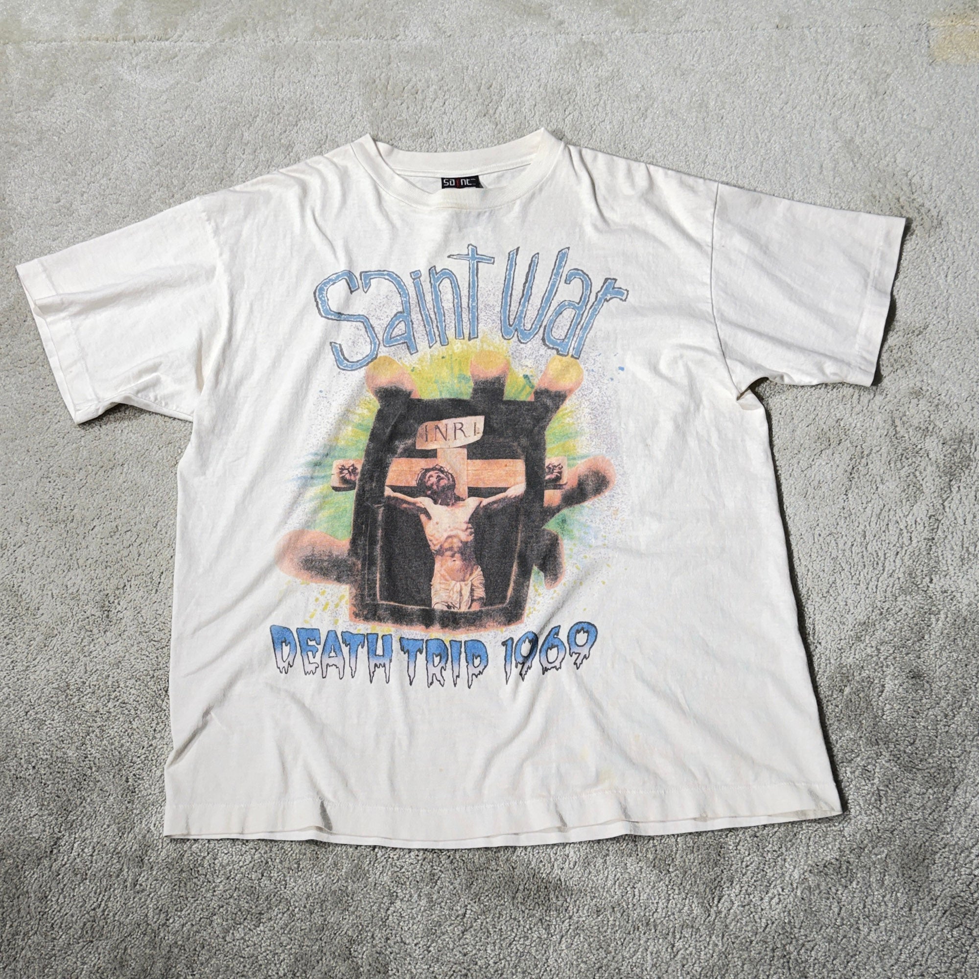 SAINT Mxxxxxx 2024SS "Saint War" S/S Tee SM-YS8-0000-007 Size XL セントマイケル "セント ウォー" Tシャツ サイズXL