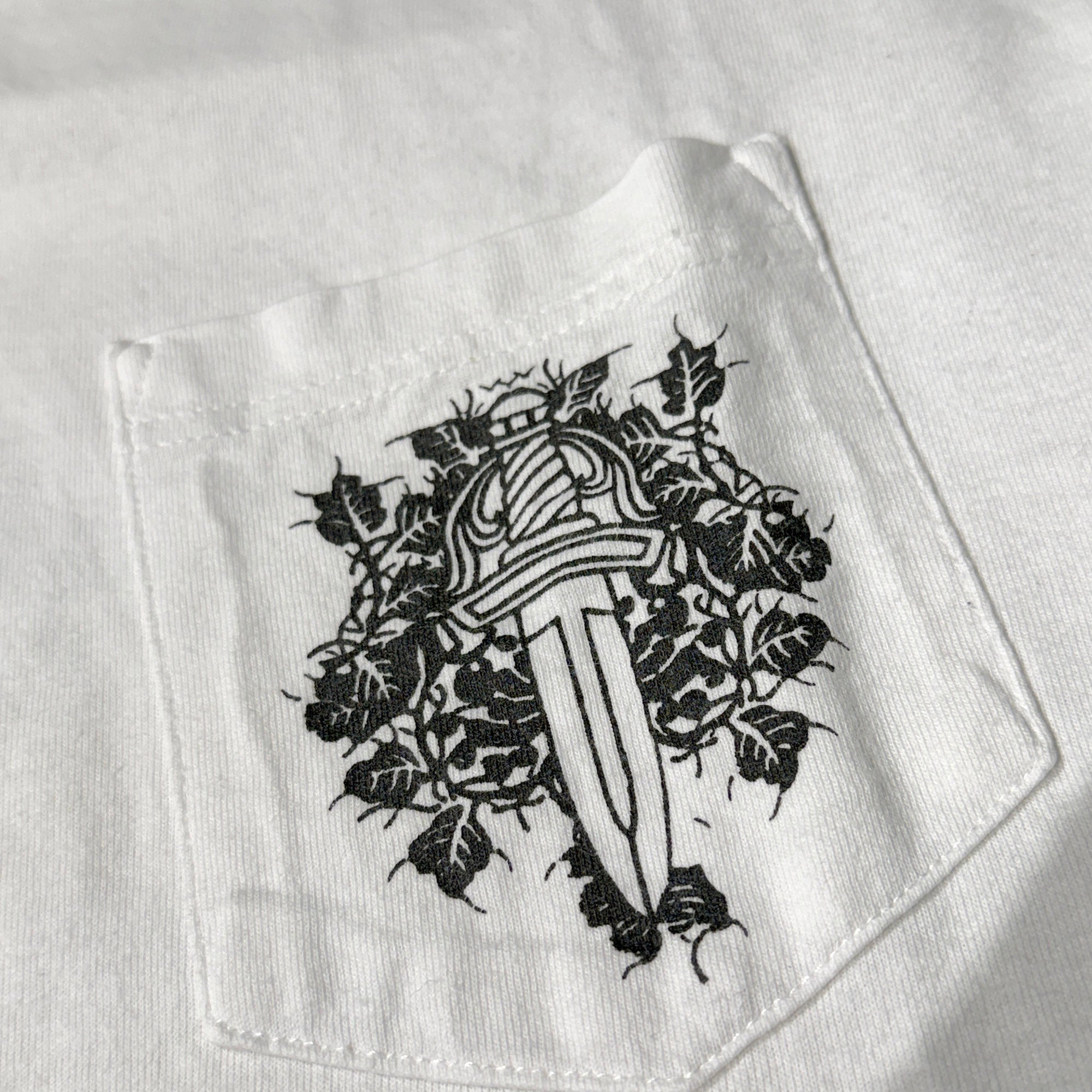 CHROME HEARTS Back Scroll Vine Dagger Neck Logo Tee Size L クロムハーツ バックスクロール ヴァインダガー ネックロゴ Tシャツ サイズL