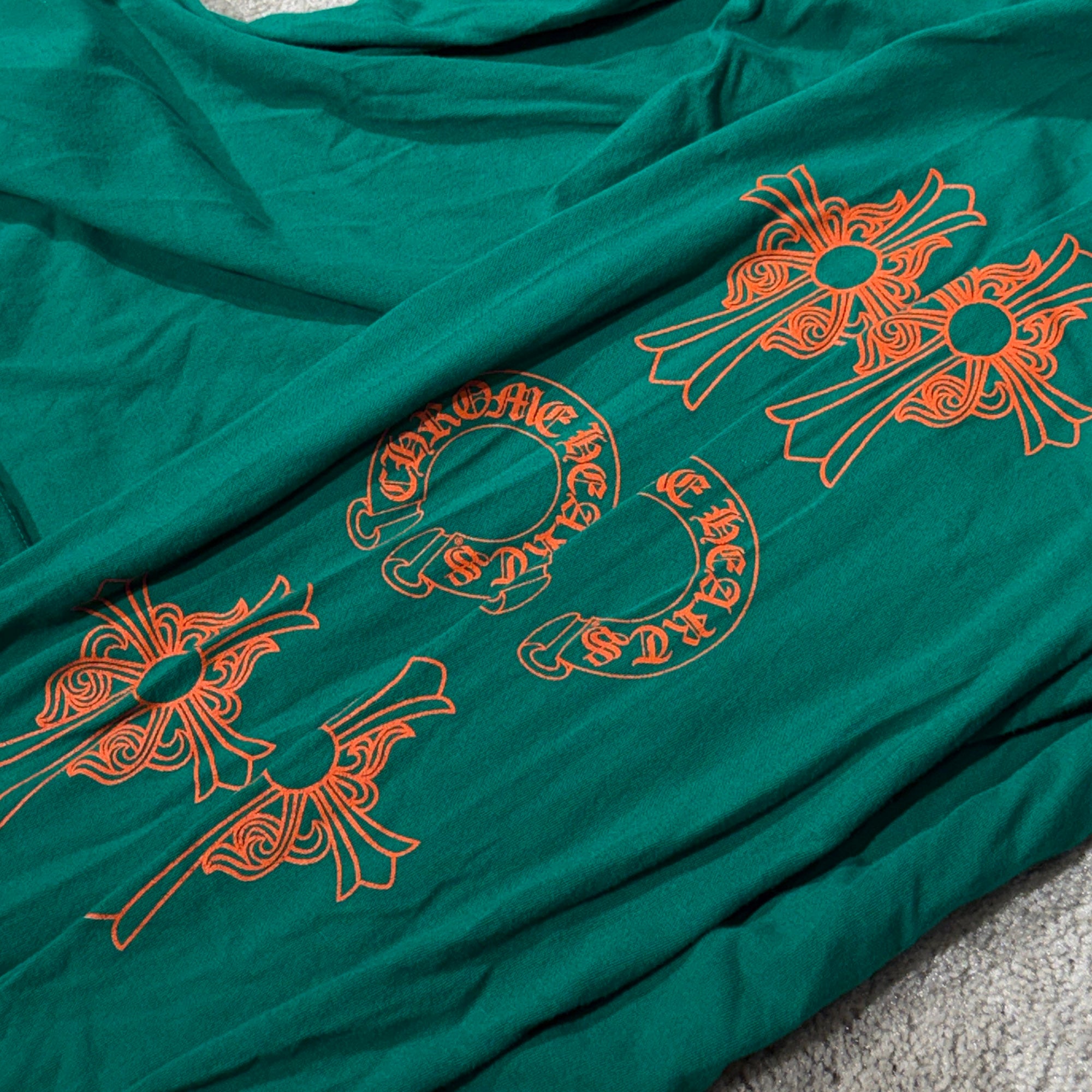 CHROME HEARTS Las Vegas Limited Orange Horseshoe Long Sleeve Tee Size L クロムハーツ ラスベガス限定 オレンジホースシュー ロングスリーブTシャツ サイズL