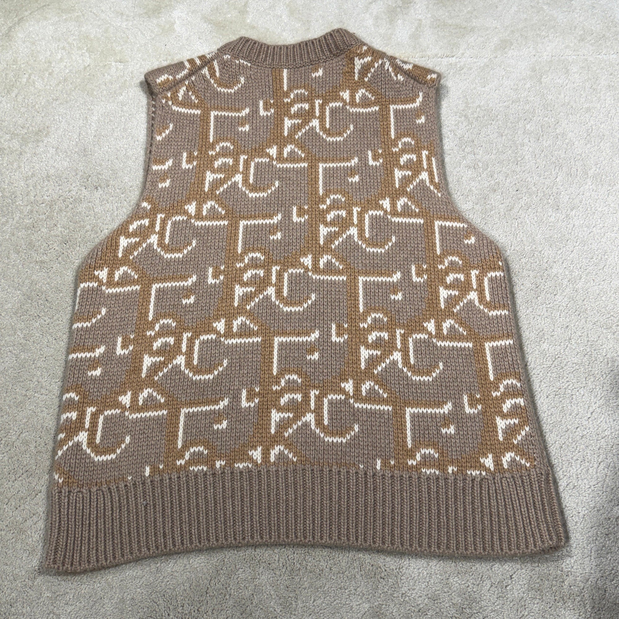 DIOR × Travis Scott 2022AW Cactus Jack Oversized Sleeveless Sweater 283M654AT357 Size M ディオール × トラヴィススコット カクタスジャック オーバーサイズ ノースリーブセーター サイズM