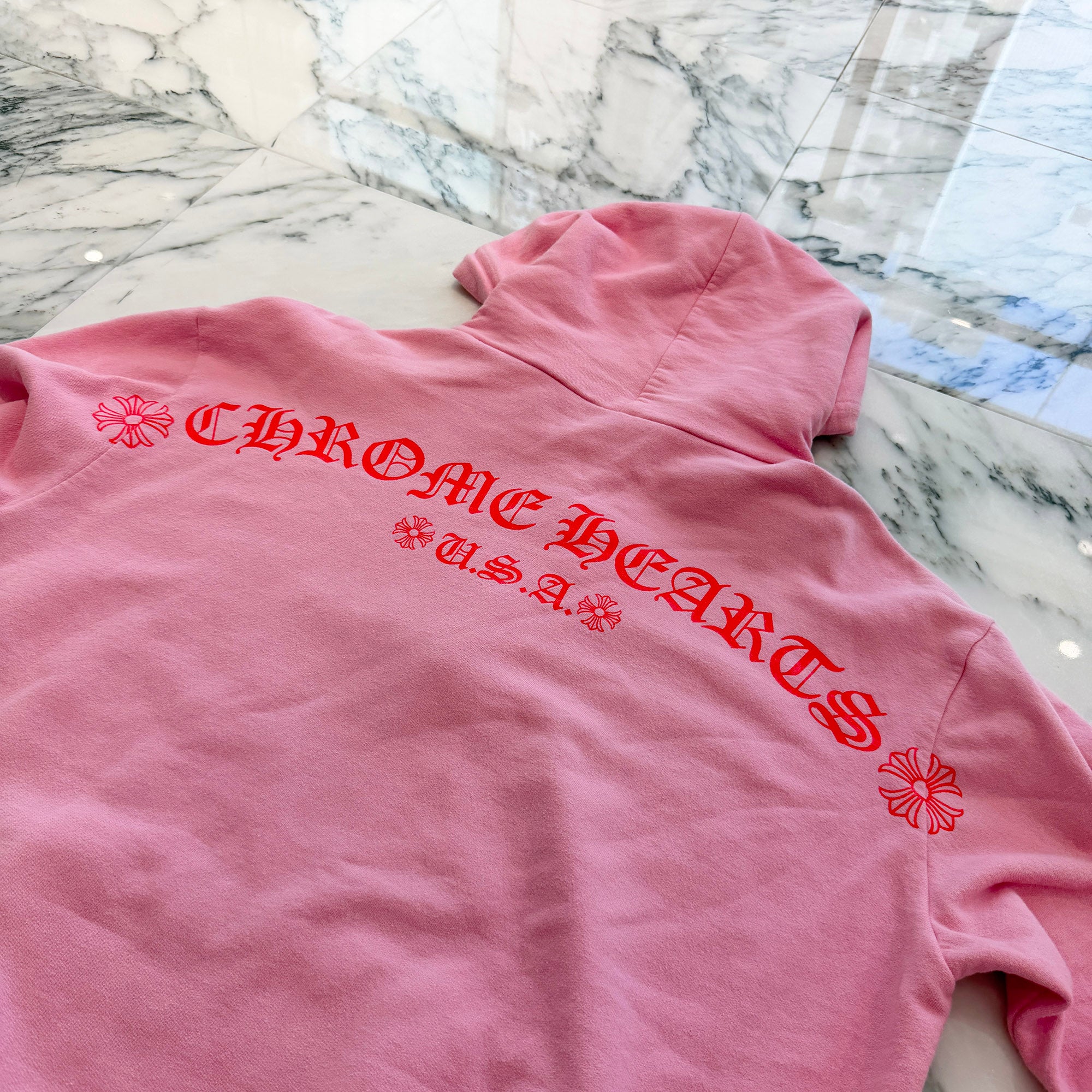 CHROME HEARTS Back Arch Logo USA Pullover Hoodie Size S クロムハーツ バック アーチロゴUSA プルオーバーフーディ サイズS