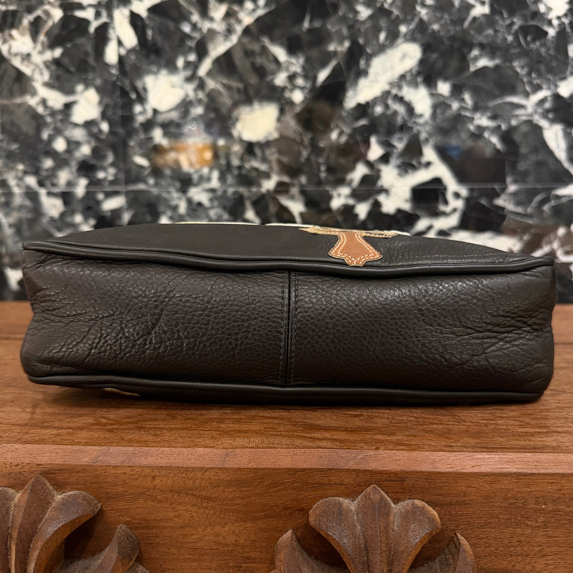 CHROME HEARTS × MATTY BOY CHICKEN NUGGET SEX RECORDS Camo Leather Cross Patch Shoulder Bag クロムハーツ × マッティボーイ チキンナゲット セックスレコード カモ レザークロスパッチ ショルダーバッグ