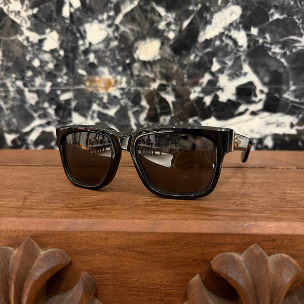 CHROME HEARTS BOX-OFFICER Sunglasses Ruby Dagger Size 56□19-144 クロムハーツ ボックスオフィサー サングラス ルビーダガー サイズ56□19-144