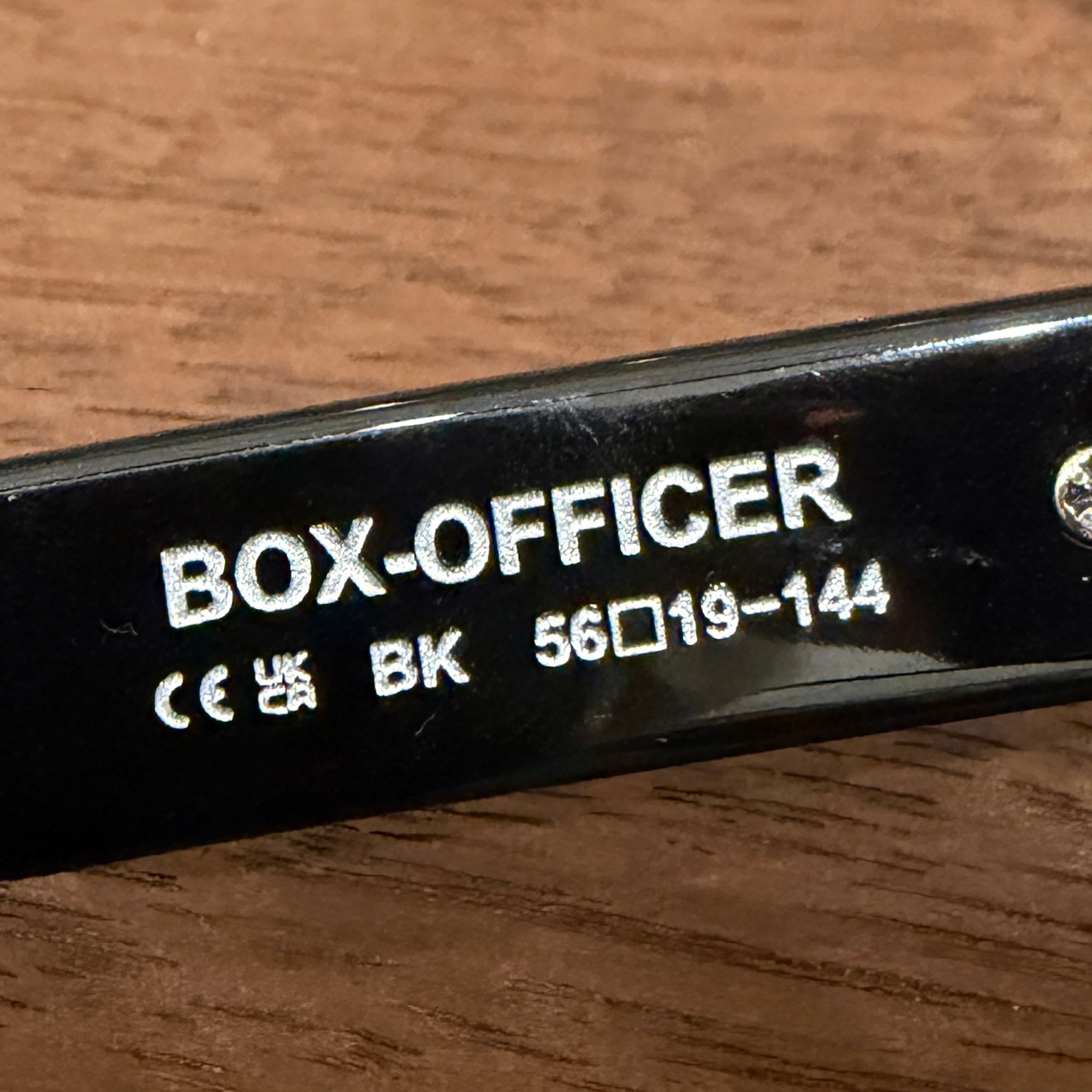 CHROME HEARTS BOX-OFFICER Sunglasses Ruby Dagger Size 56□19-144 クロムハーツ ボックスオフィサー サングラス ルビーダガー サイズ56□19-144