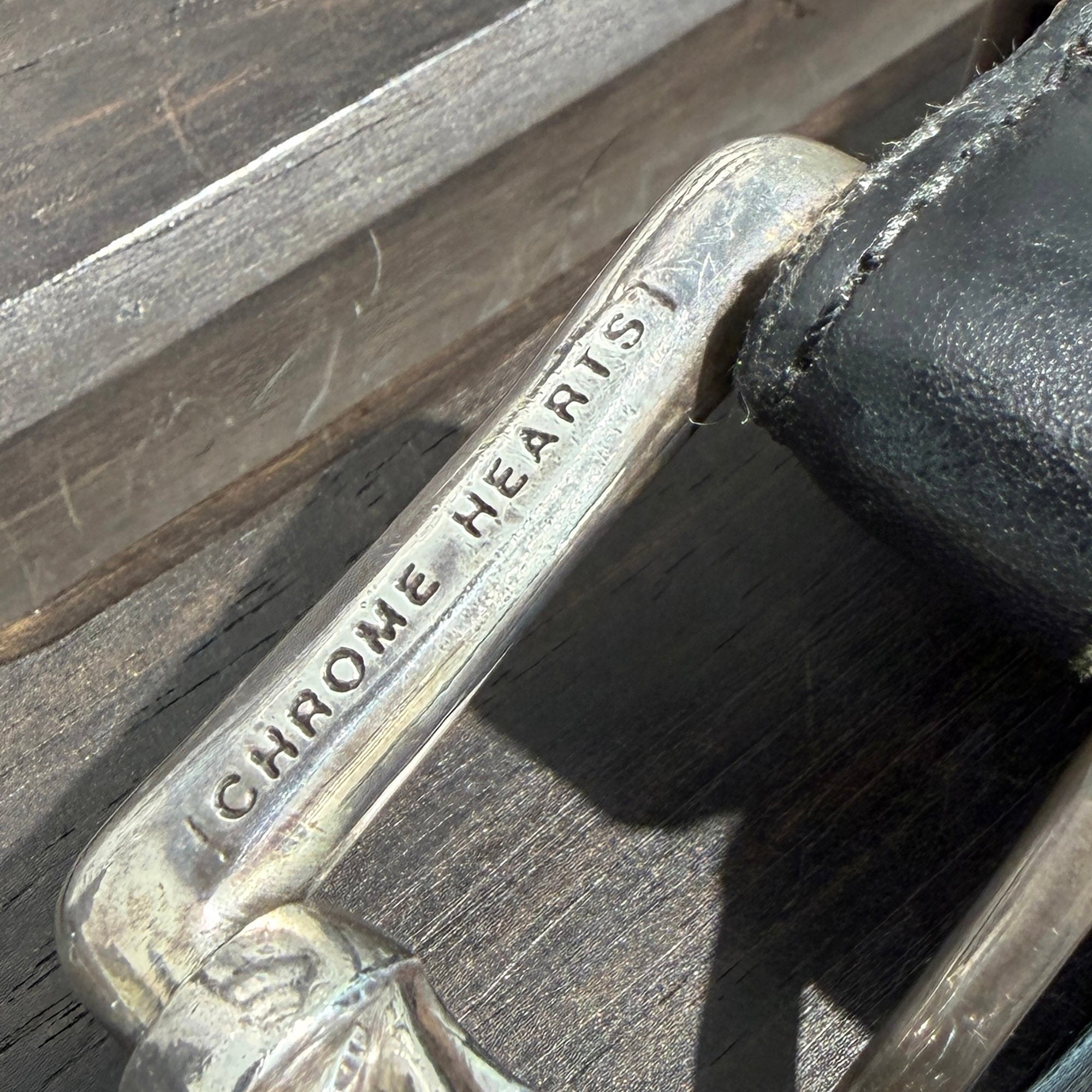 CHROME HEARTS 3PC Roller Leather Belt Size 32 inch クロムハーツ 3PC ローラー レザーベルト サイズ32インチ