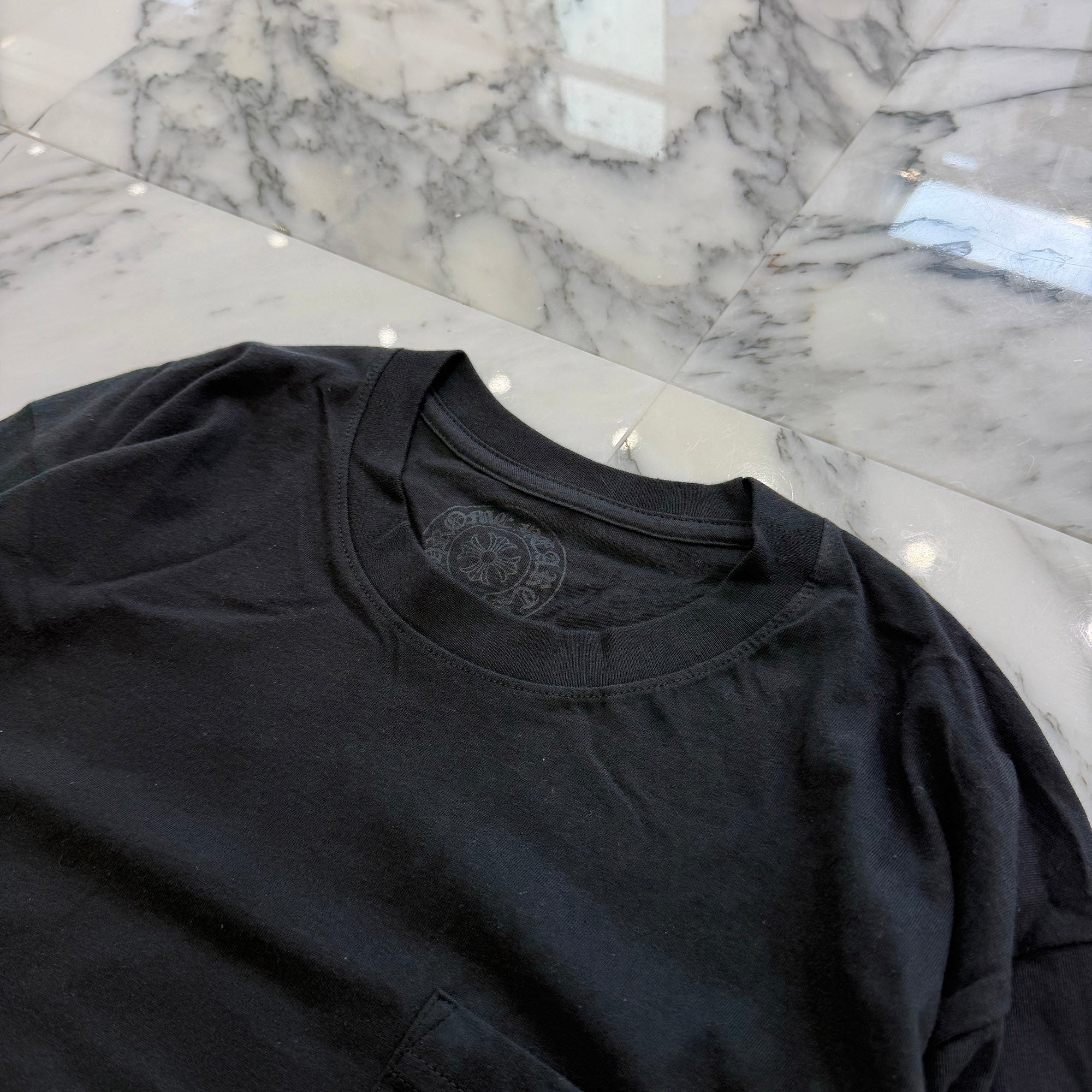 CHROME HEARTS London Limited Floral Cross Horseshoe Long Sleeve Tee L クロムハーツ ロンドン限定 フローラルクロス ホースシュー ロングスリーブ Tシャツ サイズL