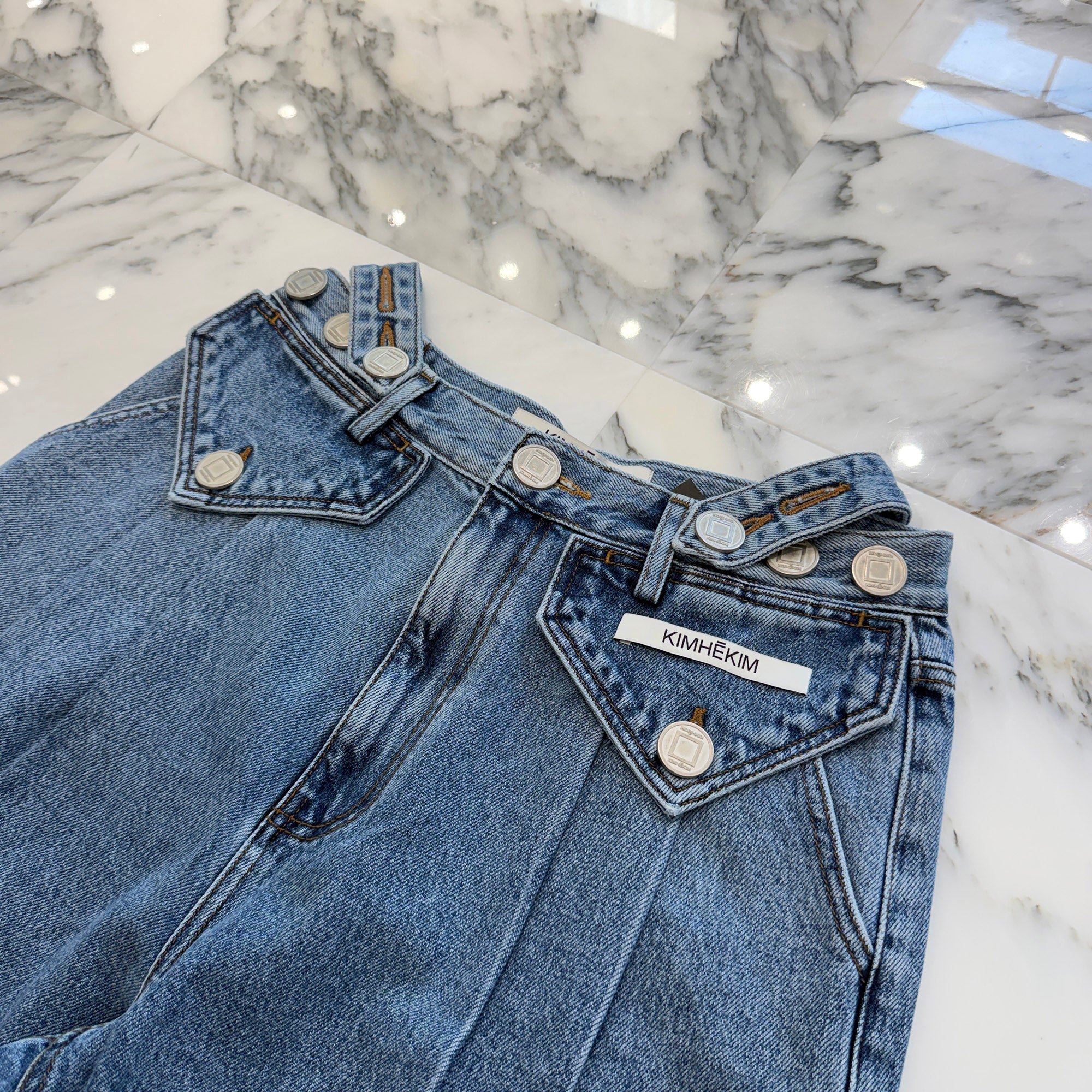 KIMHEKIM 2026AW Front Pleats Wide Denim Pants KHK-JN071-SB Size 31 キムヘキム フロントプリーツワイドデニムパンツ サイズ31