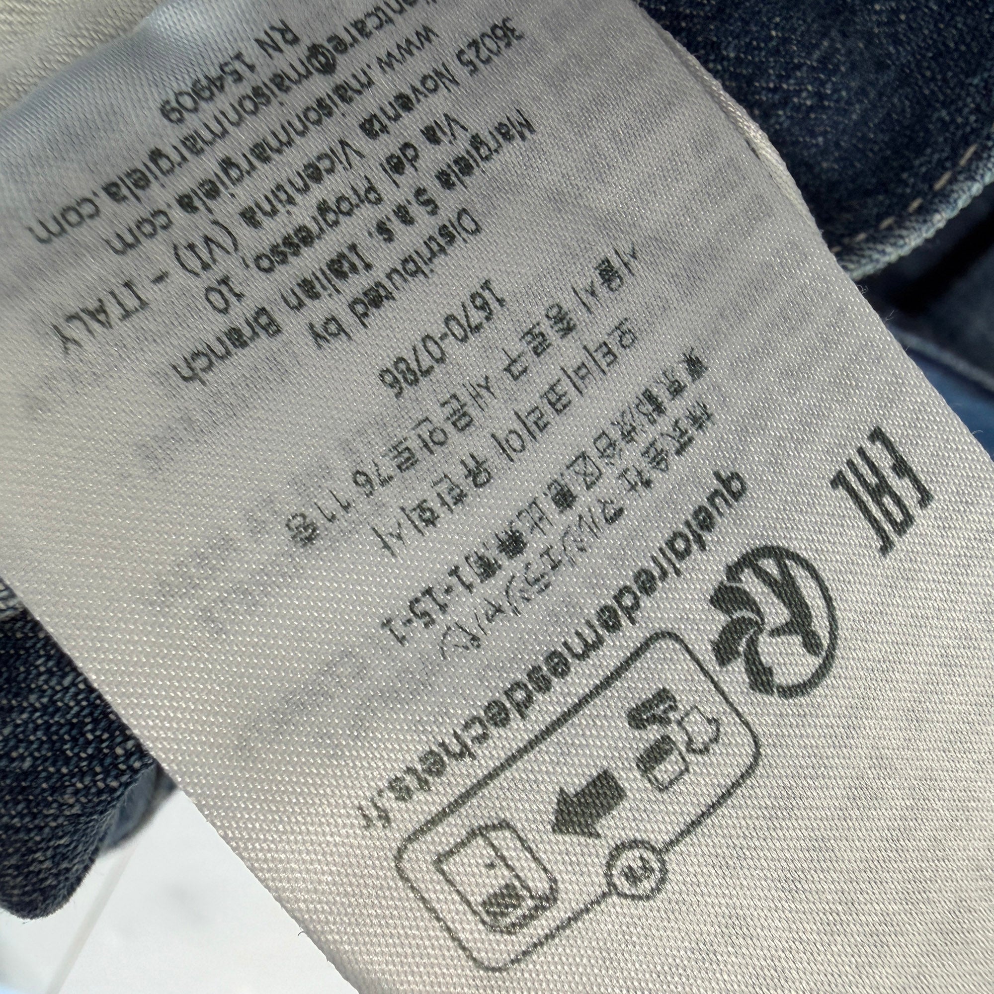 Maison Margiela 2026AW Straight Leg Denim Pants S50LA0252 M30021 Size 33 メゾンマルジェラ ストレートレッグデニムパンツ サイズ33