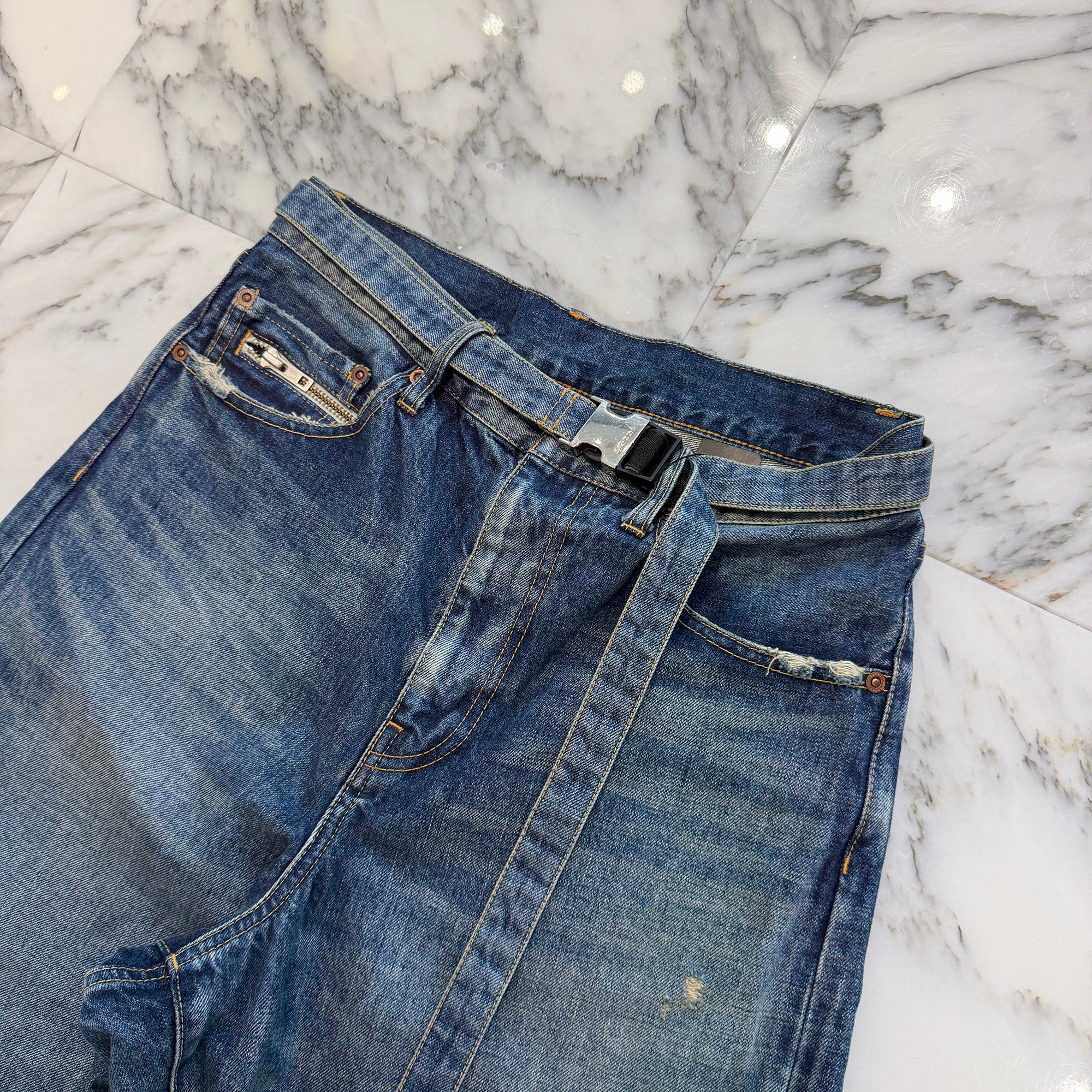 sacai × BEYONDEXX 2026SS Wide Denim Pants 26-03965M Size 1 サカイ×BEYONDEXX ワイド デニムパンツ サイズ1