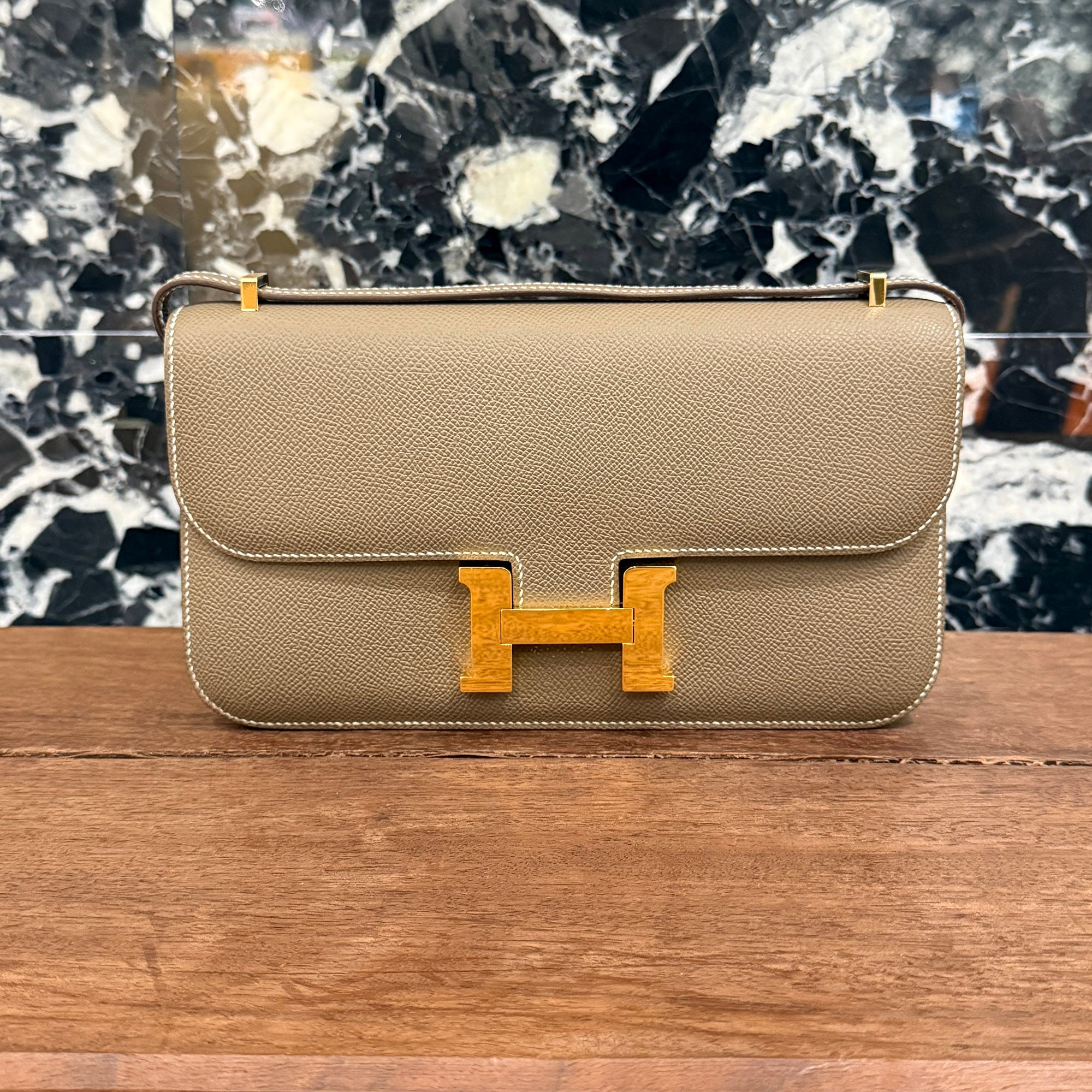 HERMES Constance Elan Shoulder Bag "Etoupe" W刻印 エルメス コンスタンス エラン ショルダーバッグ "エトゥープ" W刻印