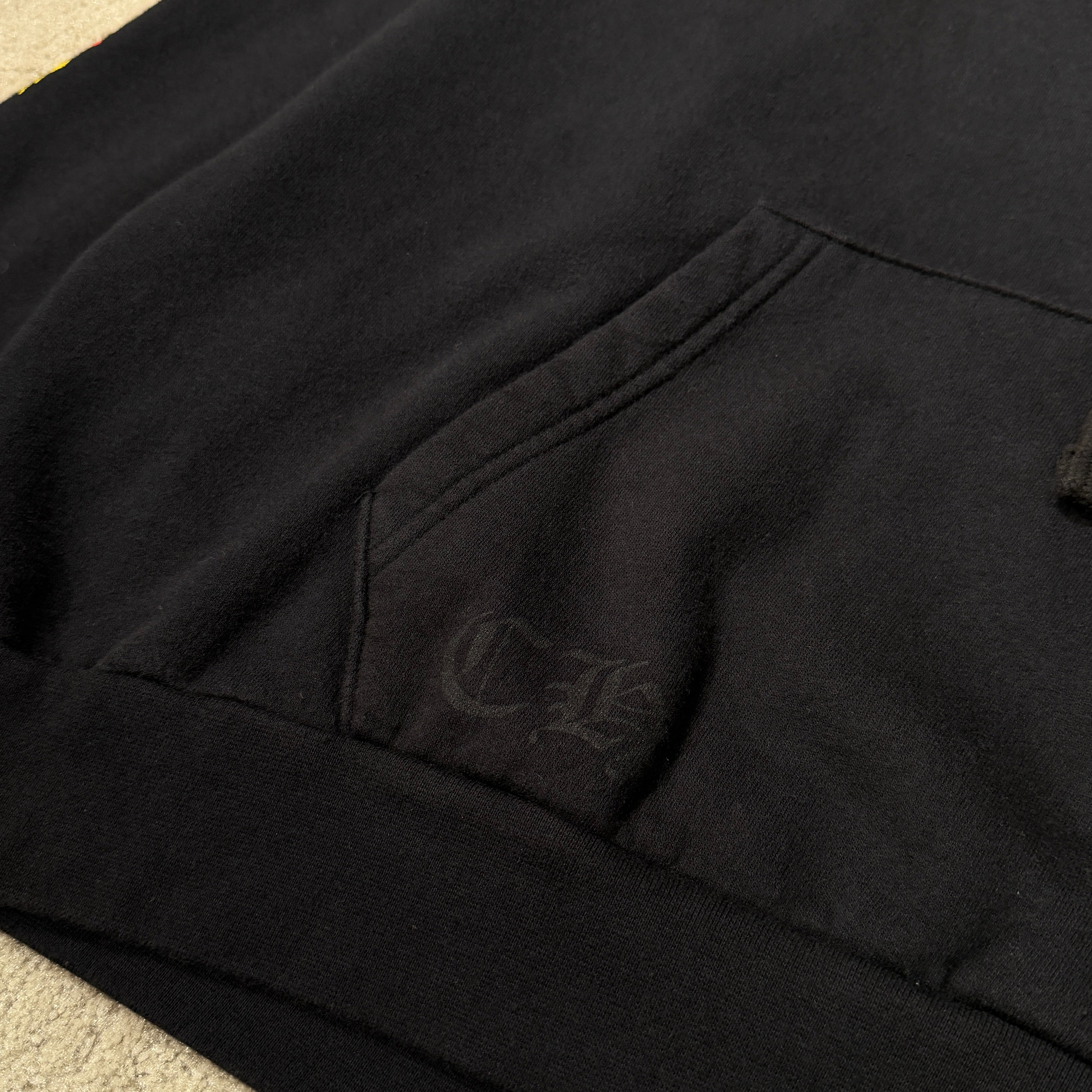 CHROME HEARTS Multi Color Cemetery Cross Pullover Hoodie Size L クロムハーツ マルチカラー セメタリークロス プルオーバー フーディ サイズL