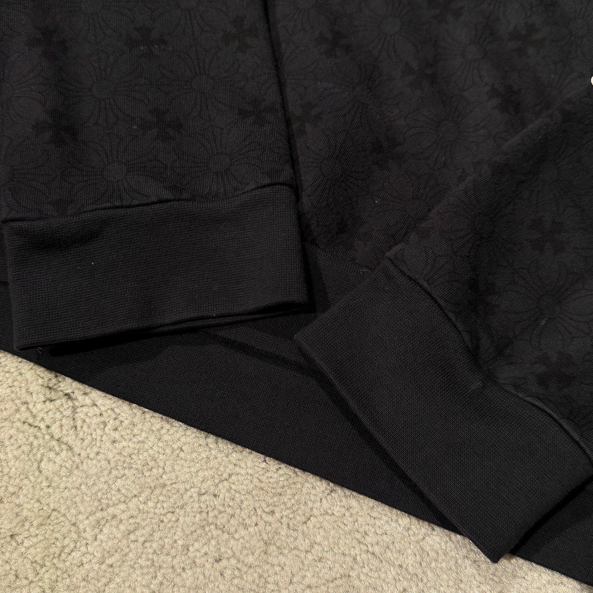 CHROME HEARTS Vertical Logo CH Plus Pullover Hoodie Size XL クロムハーツ ヴァーティカルロゴ CHプラス総柄 プルオーバーフーディ サイXL