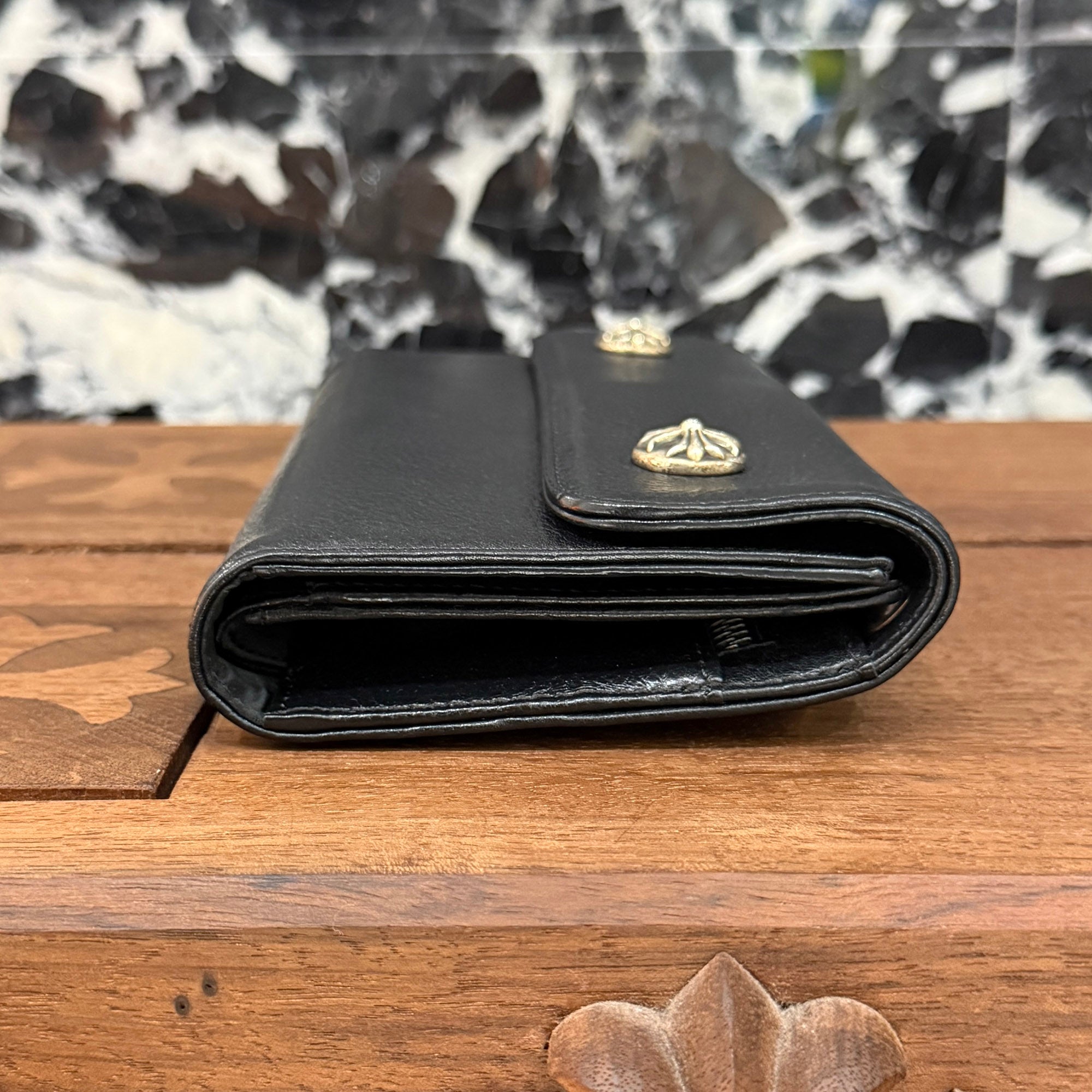 CHROME HEARTS Wave Cross Ball Wallet クロムハーツ ウェーブクロスボール ウォレット
