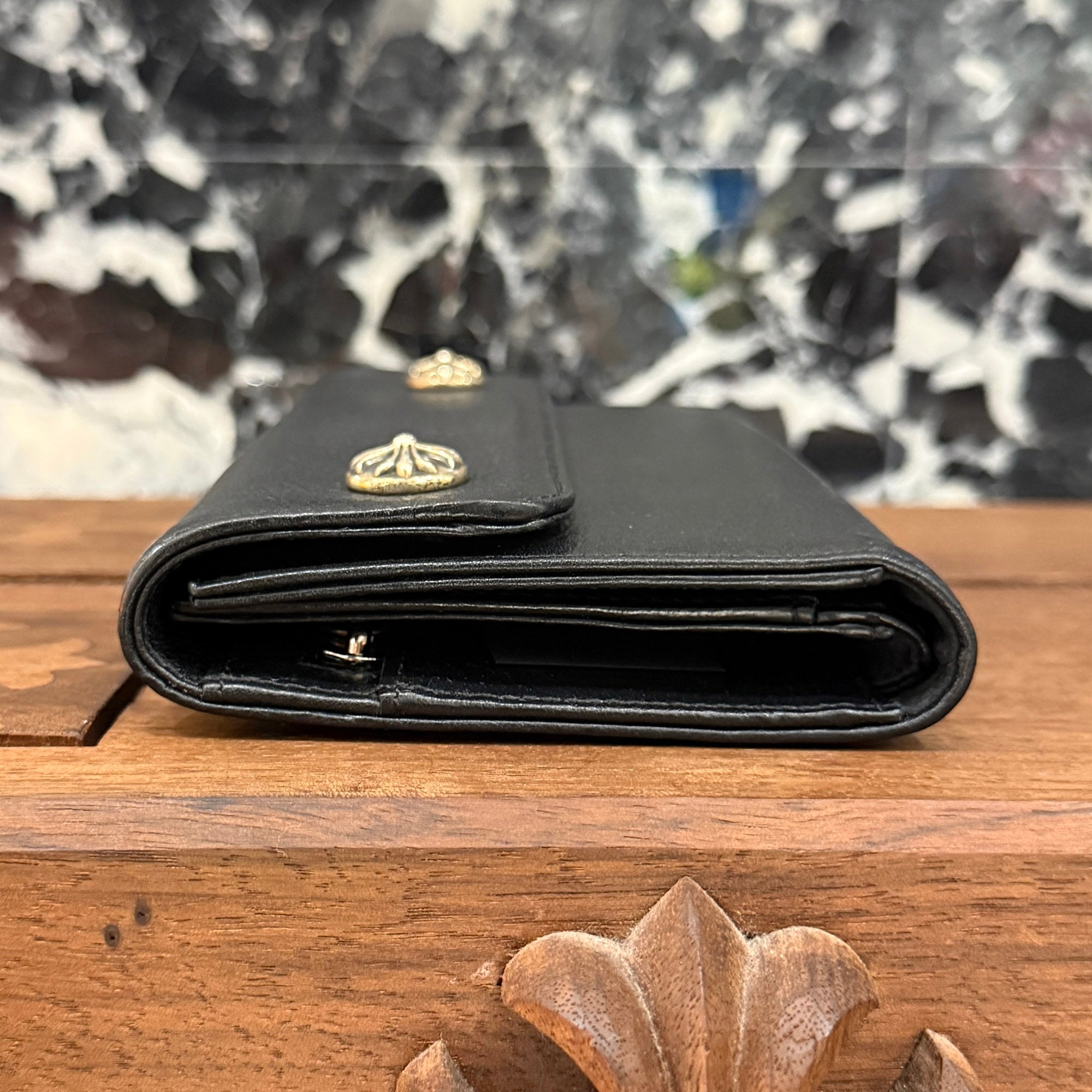 CHROME HEARTS Wave Cross Ball Wallet クロムハーツ ウェーブクロスボール ウォレット