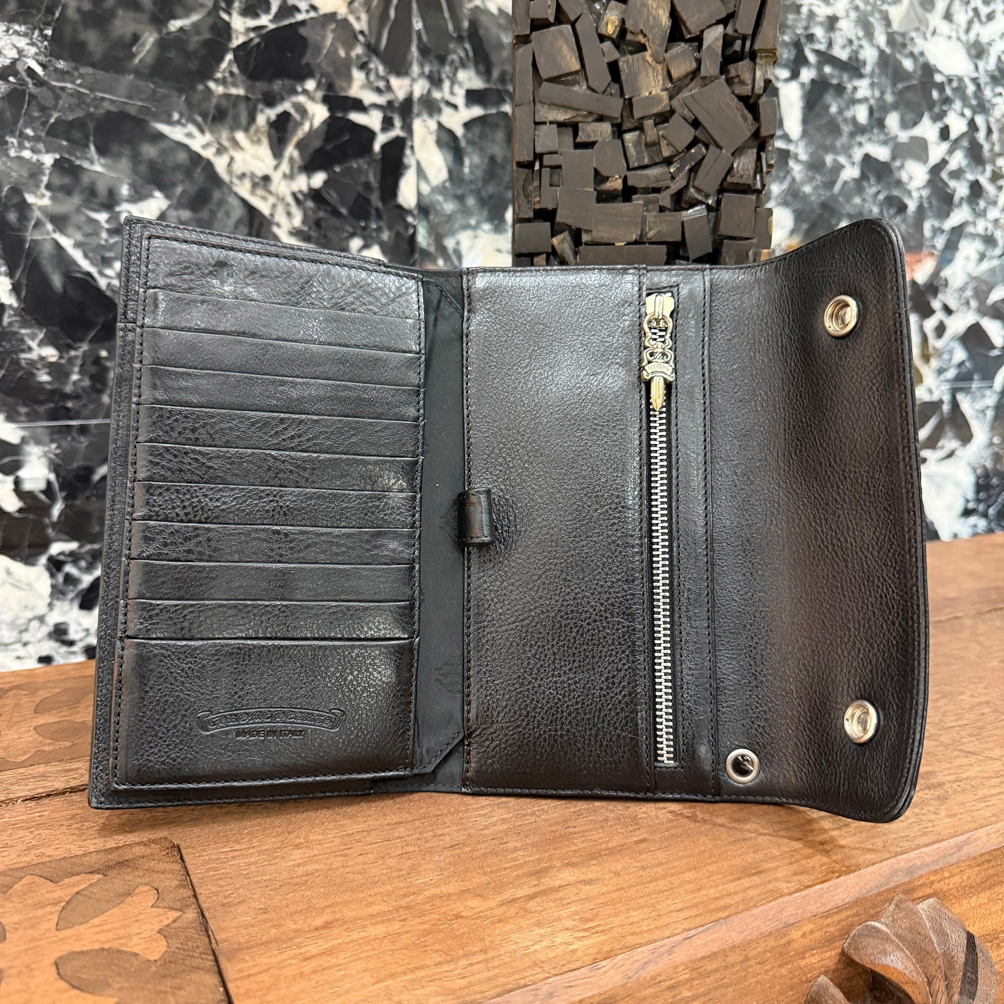 CHROME HEARTS Wave Cross Ball Wallet クロムハーツ ウェーブクロスボール ウォレット