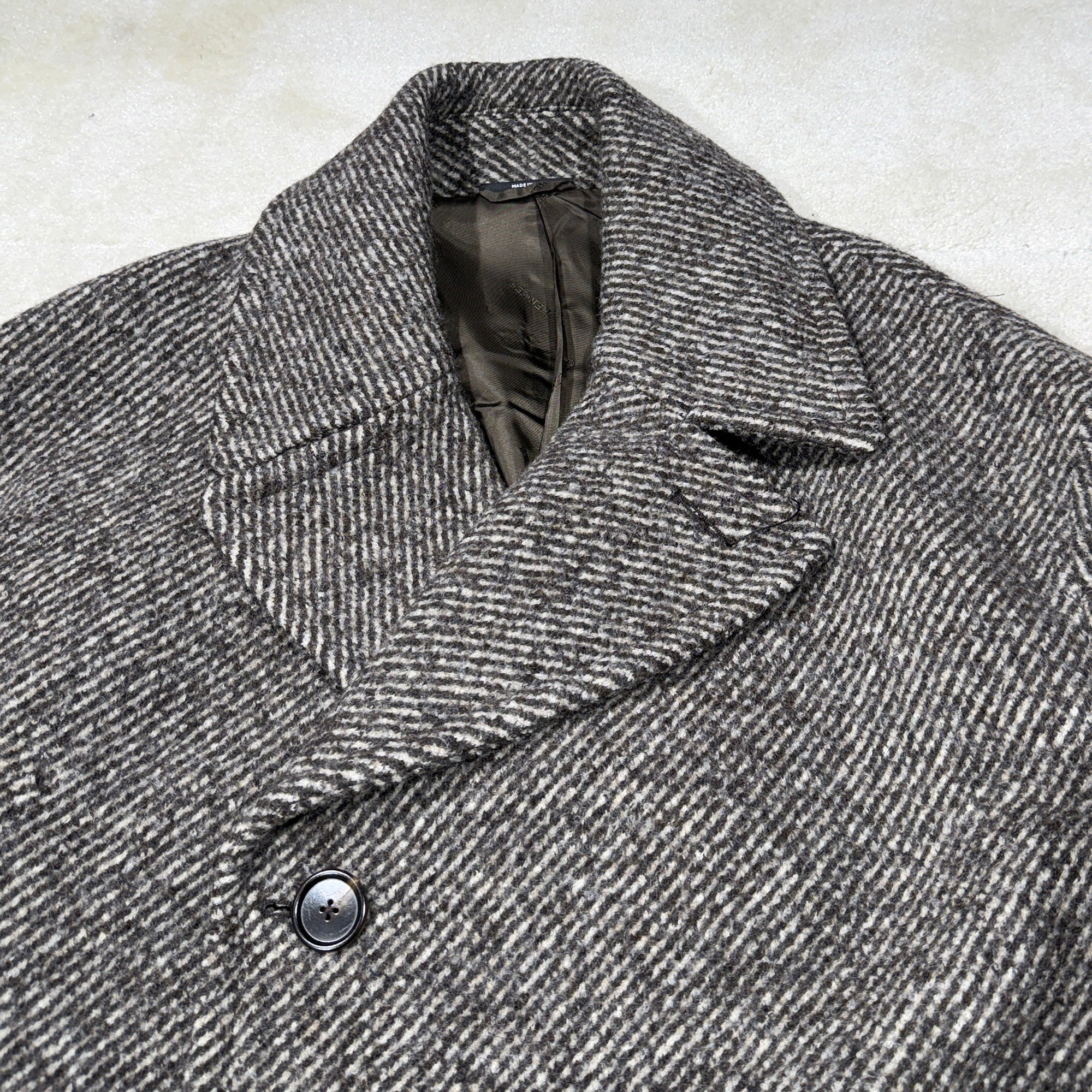 HERMES 2022AW Side Zip Wool Double Breasted Coat Size 50 エルメス サイドジップ ウール ダブルブレストコート サイズ50