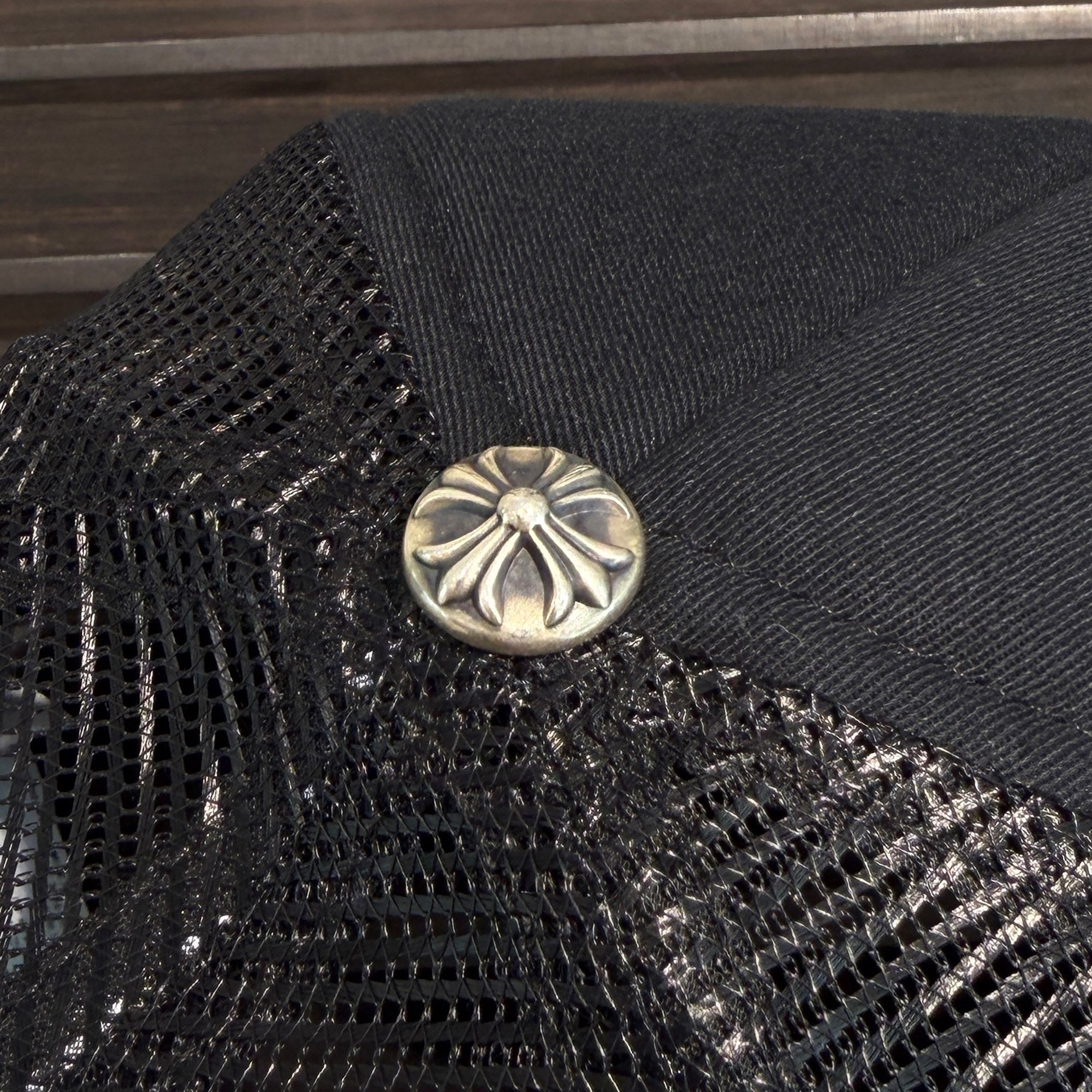 CHROME HEARTS FUCK Leather Patch Trucker Cap Size ONE SIZE (51-61