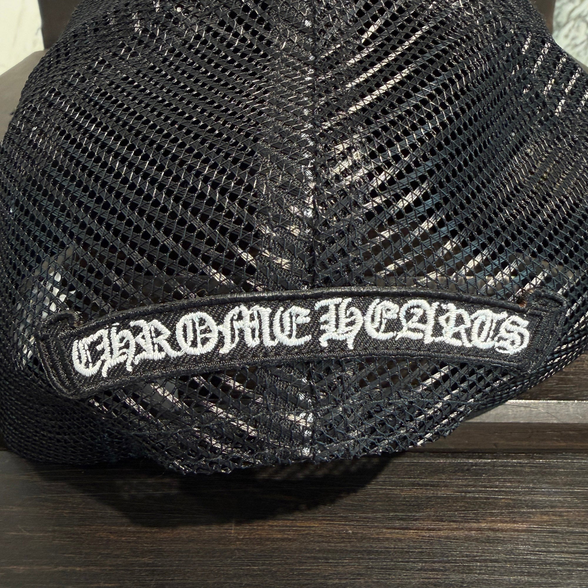 CHROME HEARTS FUCK Leather Patch Trucker Cap Size ONE SIZE (51-61) クロムハーツ ファック レザーパッチ トラッカーキャップ サイズONE SIZE (51-61)