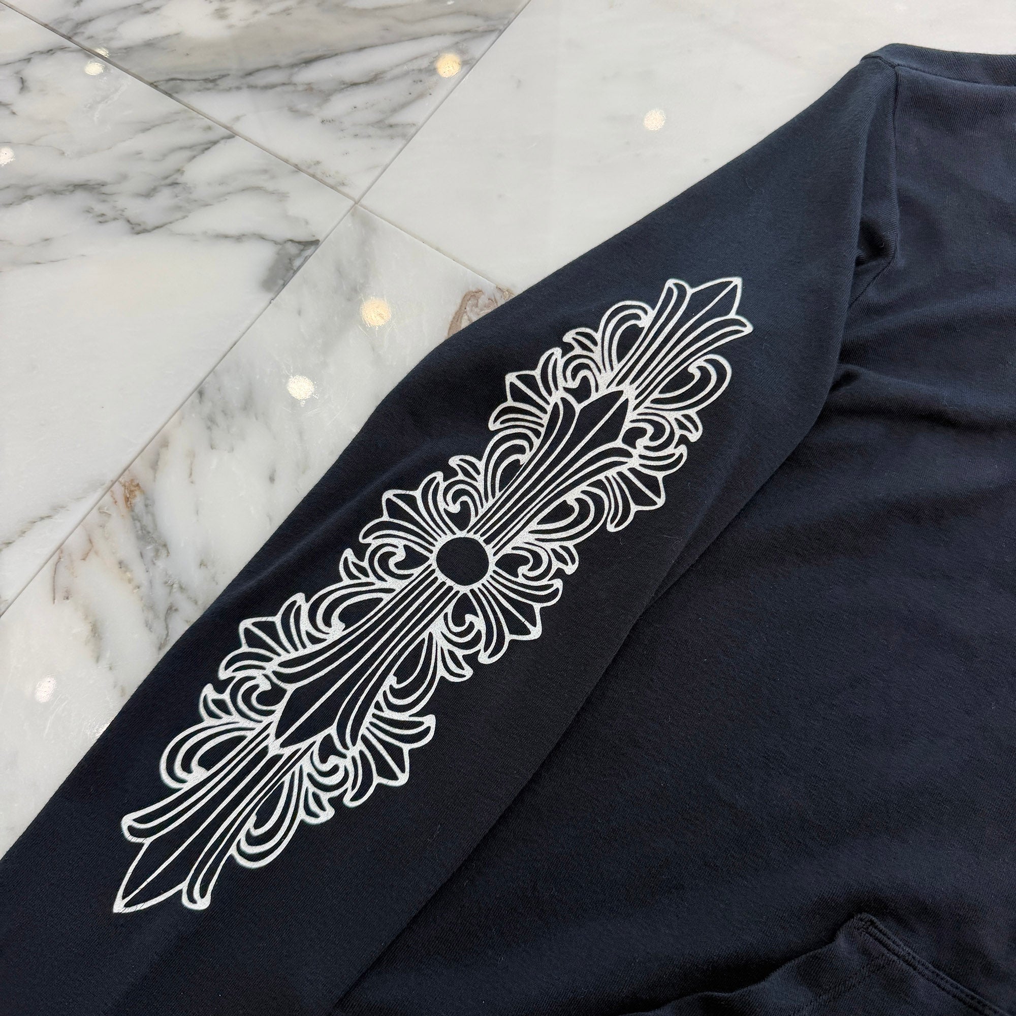CHROME HEARTS Floral Cross Fuck You Print Track Jacket Size XL クロムハーツ フローラルクロス ファックユー トラックジャケット サイズXL