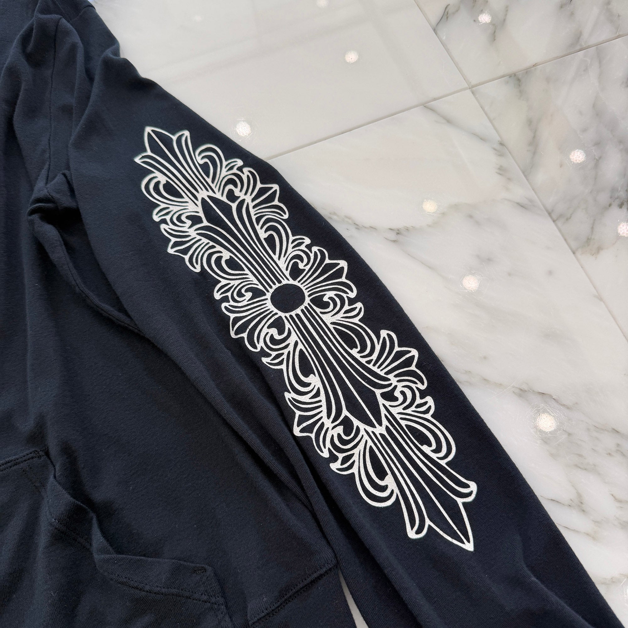 CHROME HEARTS Floral Cross Fuck You Print Track Jacket Size XL クロムハーツ フローラルクロス ファックユー トラックジャケット サイズXL