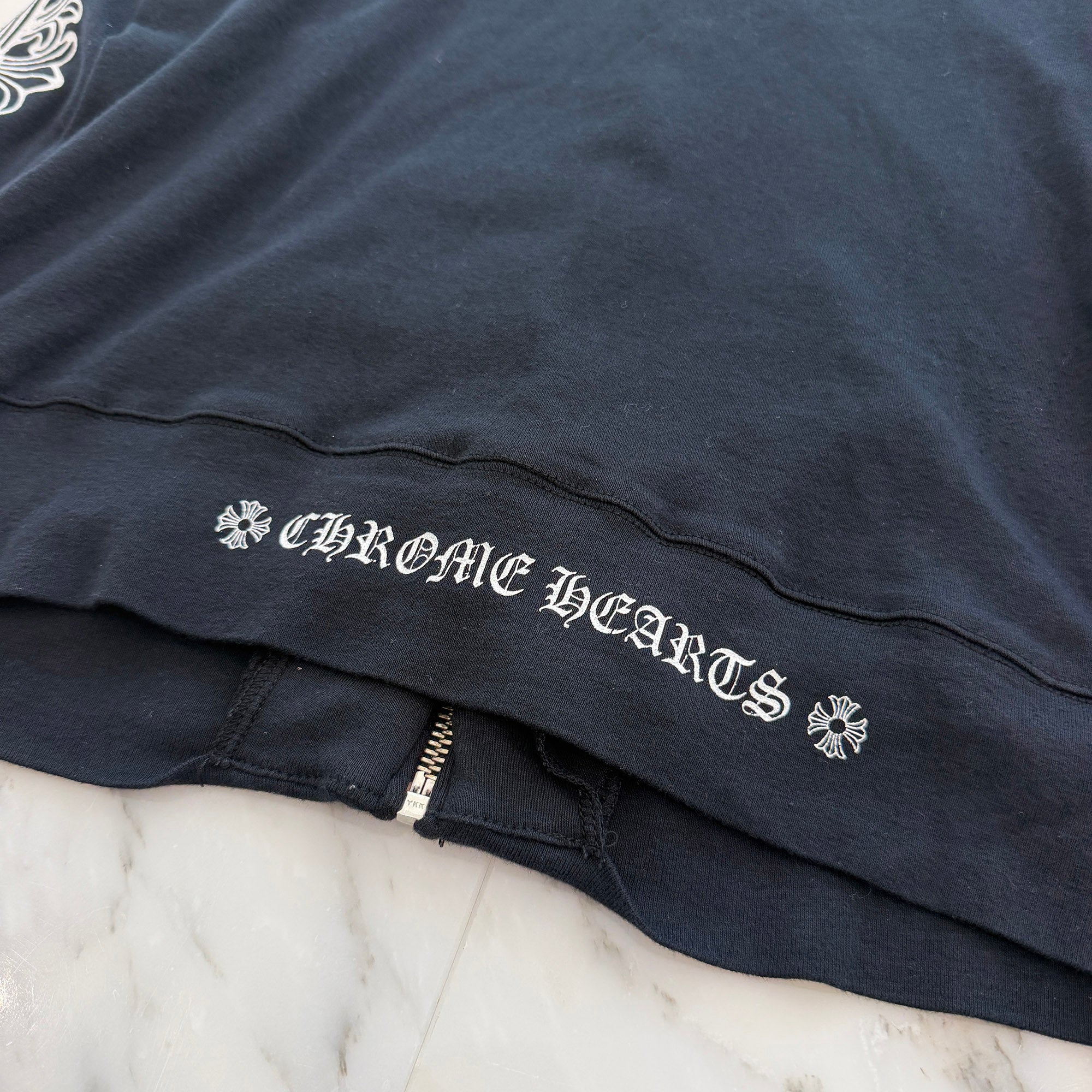CHROME HEARTS Floral Cross Fuck You Print Track Jacket Size XL クロムハーツ フローラルクロス ファックユー トラックジャケット サイズXL