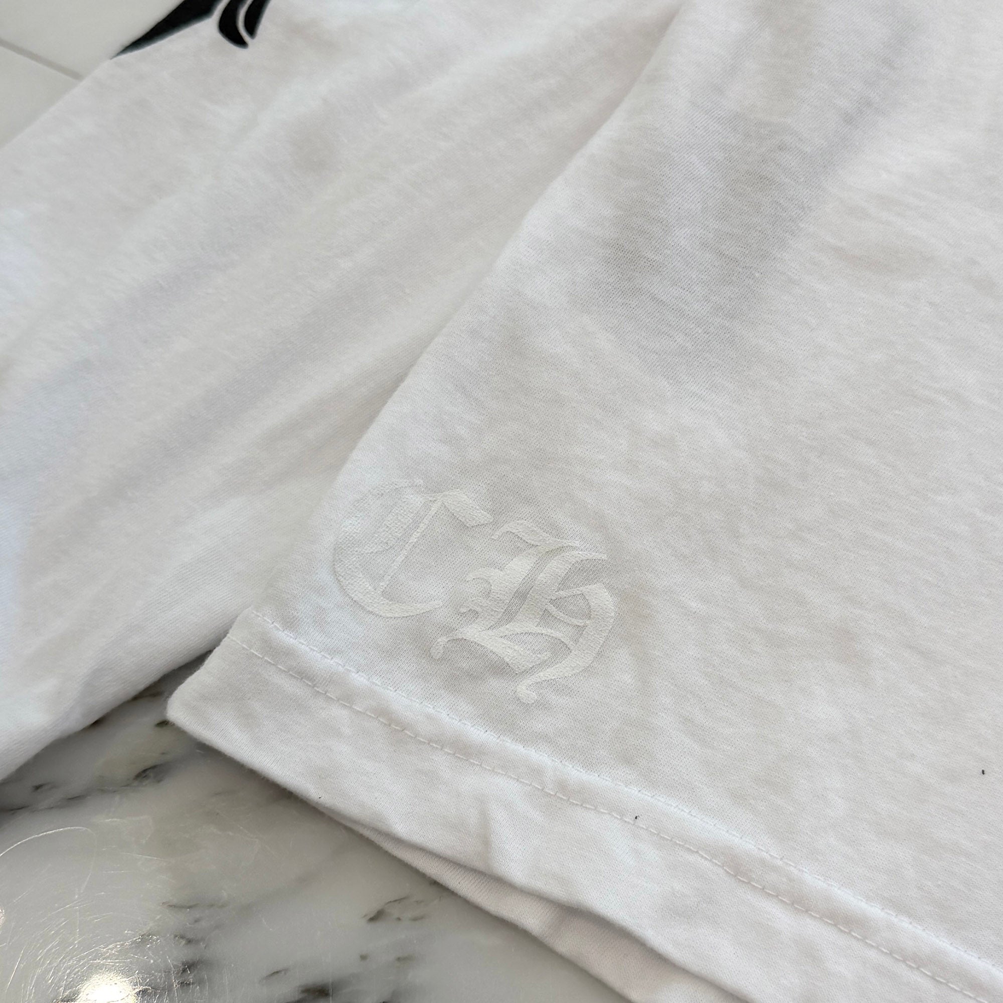 CHROME HEARTS Floral Cross Horseshoe Long Sleeve Tee Size XL クロムハーツ フローラルクロス ホースシュー ロングスリーブ Tシャツ サイズXL
