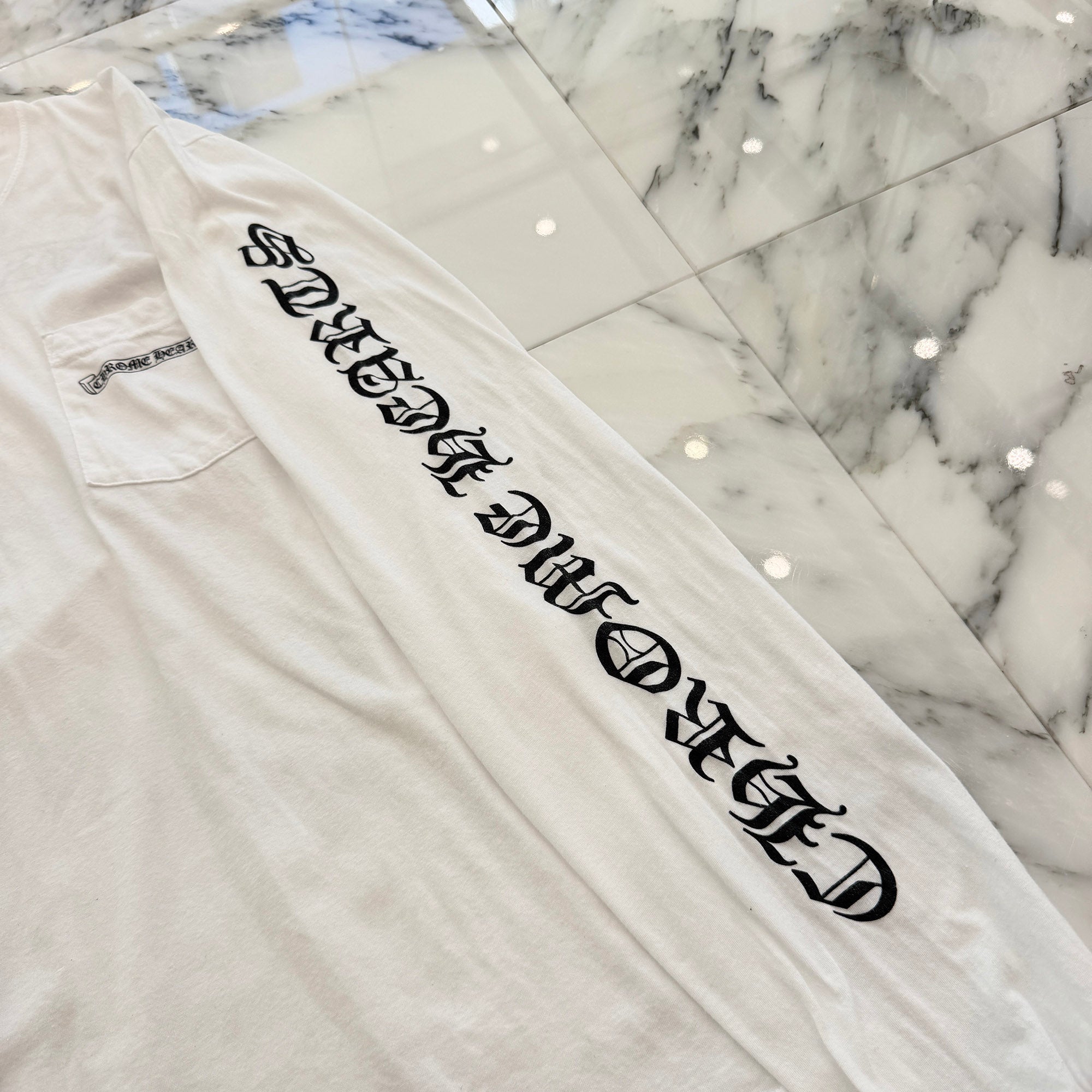 CHROME HEARTS Back Scroll Label Logo Long Sleeve Tee Size L クロムハーツ バックスクロールラベルロゴ ロングスリーブTシャツ サイズL